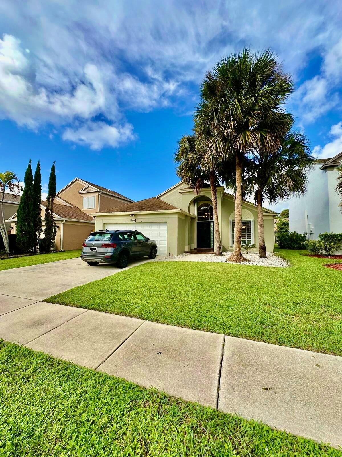 Welcome to this charming 3-bedroom, 2-bathroom single-family residence nestled in the Boca Winds community in Boca Raton, A+ schools.Low HOA 128 Usd. This home provides comfortable and convenient everyday living in a very freindly neighborhod.  New Washer and Dryer,Dishwasher. New Kitchen cabinets.New yard fence .New screen in patio.New instant hot water system.New garage door opener.  The attached 2-car garage offers practical parking and storage solutions for your vehicles and belongings. This well-proportioned layout delivers functional space for residents seeking a straightforward, maintainable home in an established community.