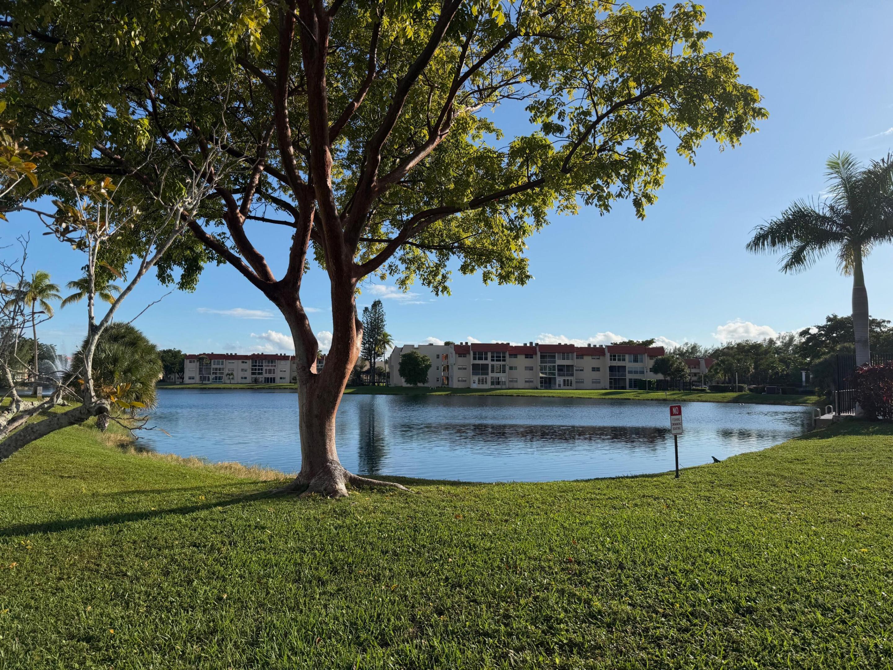 Spacious 1BR/1BA condo located in the desirable 55+ Sunrise Lakes Phase One community. This charming 3rd-floor unit features peaceful garden and lake views, creating a relaxing setting for morning coffee or evening sunsets. The unit needs some TLC and offers a great opportunity to make it your own. Conveniently situated near restaurants, shopping, and more. Community amenities include multiple pools, tennis courts, billiards, clubhouse with kitchen, BBQ area, tiki hut, and scenic walking trails. Motivated seller and priced to sell. Don't miss this opportunity to enjoy all that Sunrise Lakes has to offer. Call today!