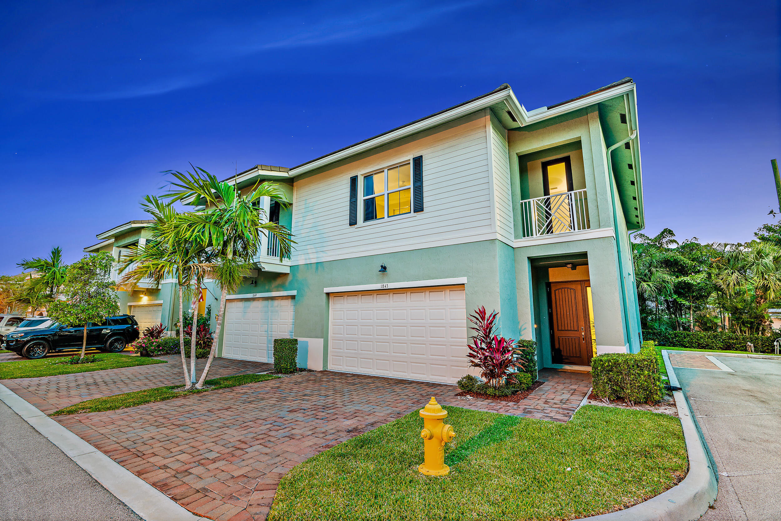 Available NOW! Offered short term with a minimum of 6 months or annually. Welcome to the perfect fully furnished rental in the heart of South Florida, located in a premium gated community just seconds from Juno Beach and Jupiter. This beautifully updated CBS corner-unit townhome features 3 bedrooms, 2.5 bathrooms and an ideal layout for comfortable living.  The spacious floor plan offers an open-concept kitchen with stainless steel appliances that flows seamlessly into the bright and airy great room, making it perfect for entertaining. A convenient half bath is located on the first floor, while all three bedrooms are upstairs, including a spacious primary suite with a large walk-in closet.  Enjoy the added privacy of this corner unit, complete with a private screened-in patio, two balconies perfect for your morning coffee, and a two-car garage with plenty of storage. Residents also have access to the community pool.  Ideally located just minutes from Juno Beach, Jupiter, and Singer Island, you'll be close to some of the area's best shopping, restaurants, grocery stores, and everyday conveniences, making it easy to enjoy everything South Florida has to offer.  Don't miss this incredible opportunity to enjoy Florida living at its best - schedule your private showing today!