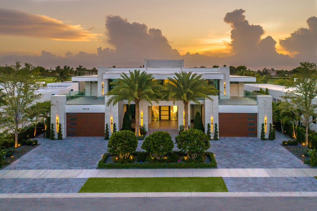 Truly marvelous custom built one of a kind modern masterpiece in the most Exclusive Gated Secure Community in Fort Lauderdale: The Enclave at Coral Ridge Country Club.    Incredible 14,871 sq feet total with approximately 9,000 sq feet under air | 8 Bedroom | 9 Bathroom |4 Car showroom garage | 3,178 of covered balconies | Be inspired nightly by Spectacular sunsets on this Trent Jones golf course.  Breathtaking modern design home sits on over 18,000 sq. Ft. Lot.  Majestic imperial staircase wows the most sophisticated as soon as you arrive.  Be blown away by the attention to detail and design throughout the entire home, custom built ins, fireplaces, .   Relax or entertain in your gourmet chef kitchen with tons of natural light and wide but private golf views. Relax in your huge resort style pool with water and fire features and custom glass tile sun-shell.  Never has it been easier to have top tier quality and custom design in one magnificent home.