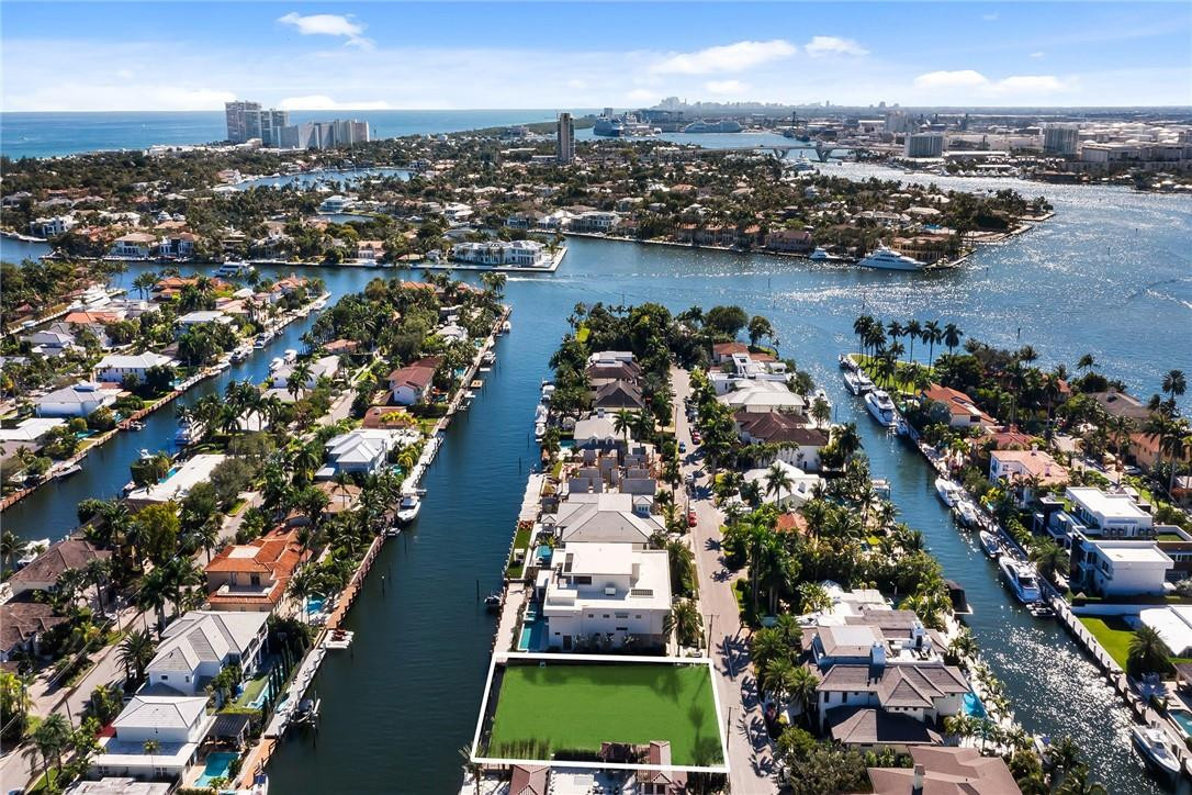 Fabulous opportunity to build your dream home on one of the most prestigious streets on Las Olas Isles next door to newer multi million dollar homes with outstanding water views of extra wide canal. The property is already cleared! Oversized lot on a street that is just about to have utilities underground. This property includes the completion of a new seawall and 100 ft concrete dock at the new height with permit already approved and under construction! Back of property faces east offering early morning sun.This lot is 100 ft of water frontage by 130 deep with an approximate gain of 10 feet with new concrete dock.