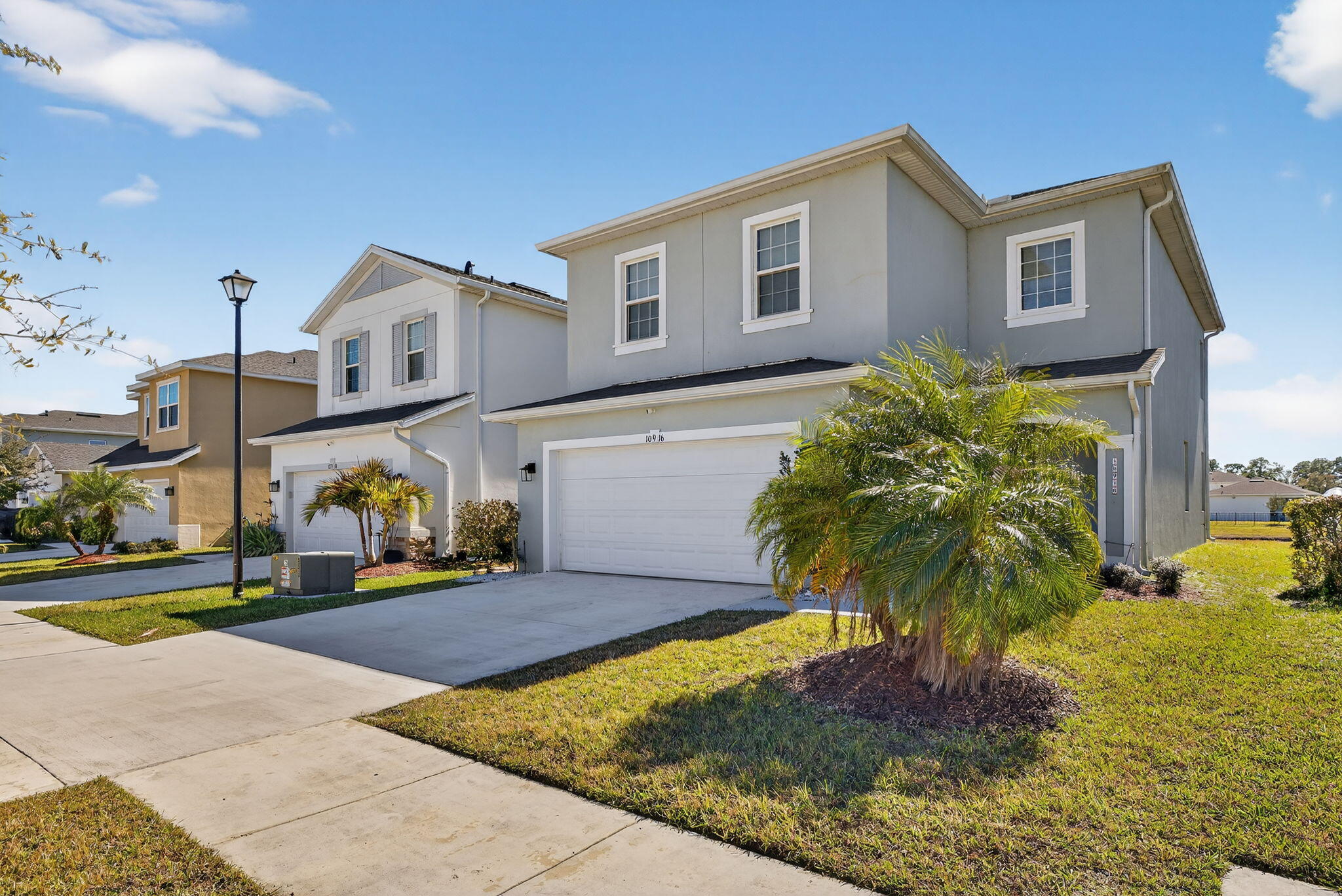 Step into your Florida paradise in the family-friendly Crosstown Commons. Seller offering $5,000 concession! This gorgeous 2021-built, spacious home features 4 bedrooms plus office and 3.5 baths, with 2,477 sq ft of bright, open living and beautiful lake views from the main areas and oversized lanai. Enjoy a gourmet kitchen with granite countertops and stainless steel appliances, a downstairs flex room with guest half bath. Upstairs offers a loft, serene primary suite with two walk-in closets and double-sink bath, 3 additional bedrooms with 2 full baths, and convenient laundry with washer/dryer, NEW water heater. Quiet neighborhood with resort-style pool and playground, $45/month HOA, $67 Cable/internet. Near Tradition shopping and dining, and close to I-95. Don't miss this beautiful home!