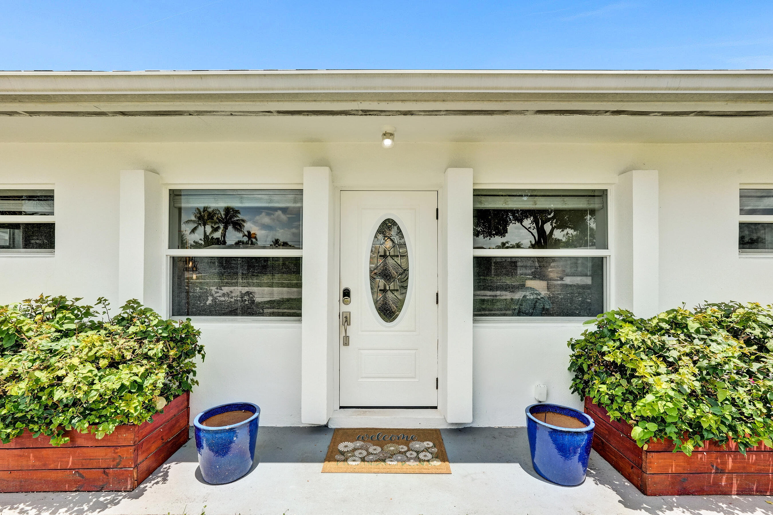 Welcome to this charming three-bedroom, two-bathroom residence located in Palm Beach Square Unit 1 in Palm Beach Gardens, Florida. This single-story home offers 1,092 square feet of finished living space, providing an efficient and comfortable layout. The thoughtful floor plan accommodates multiple living areas and bedrooms, making it a versatile option for various needs. Situated in the Palm Beach Square community, this property presents an accessible living opportunity in a well-established area. This residence offers a practical foundation for those seeking a compact, manageable home in Palm Beach Gardens.  Ample room for boat or RV storage. Large storage shed in the back. Dogs are welcome with a really huge fenced backyard. The interior of the home is like new. A concrete driveway can accommodate multiple cars, jeeps, or trucks. NO HOA to deal with!  BRAND NEW ROOF!! Don't miss this beautiful, fully renovated 3BR 2BA home with no HOA, all-new impact windows & doors & Roof. The open kitchen has a large island with stunning granite & waterfall edge, lots of storage, and brand-new stainless steel appliances. The entire home has 24x48 porcelain tile floors, wood shaker doors, 6'' baseboards & new blinds. Both bathrooms are newly renovated & have porcelain tile that looks like Calcutta marble. Freshly painted inside and out. Located in the heart of Palm Beach Gardens, with easy access to I-95 & TPK. Just minutes to restaurants, shopping, beaches, fishing, & world class golf. Only 20 mins to Palm Beach International Airport. Beautifully renovated & needs nothing!  New AC June 2026