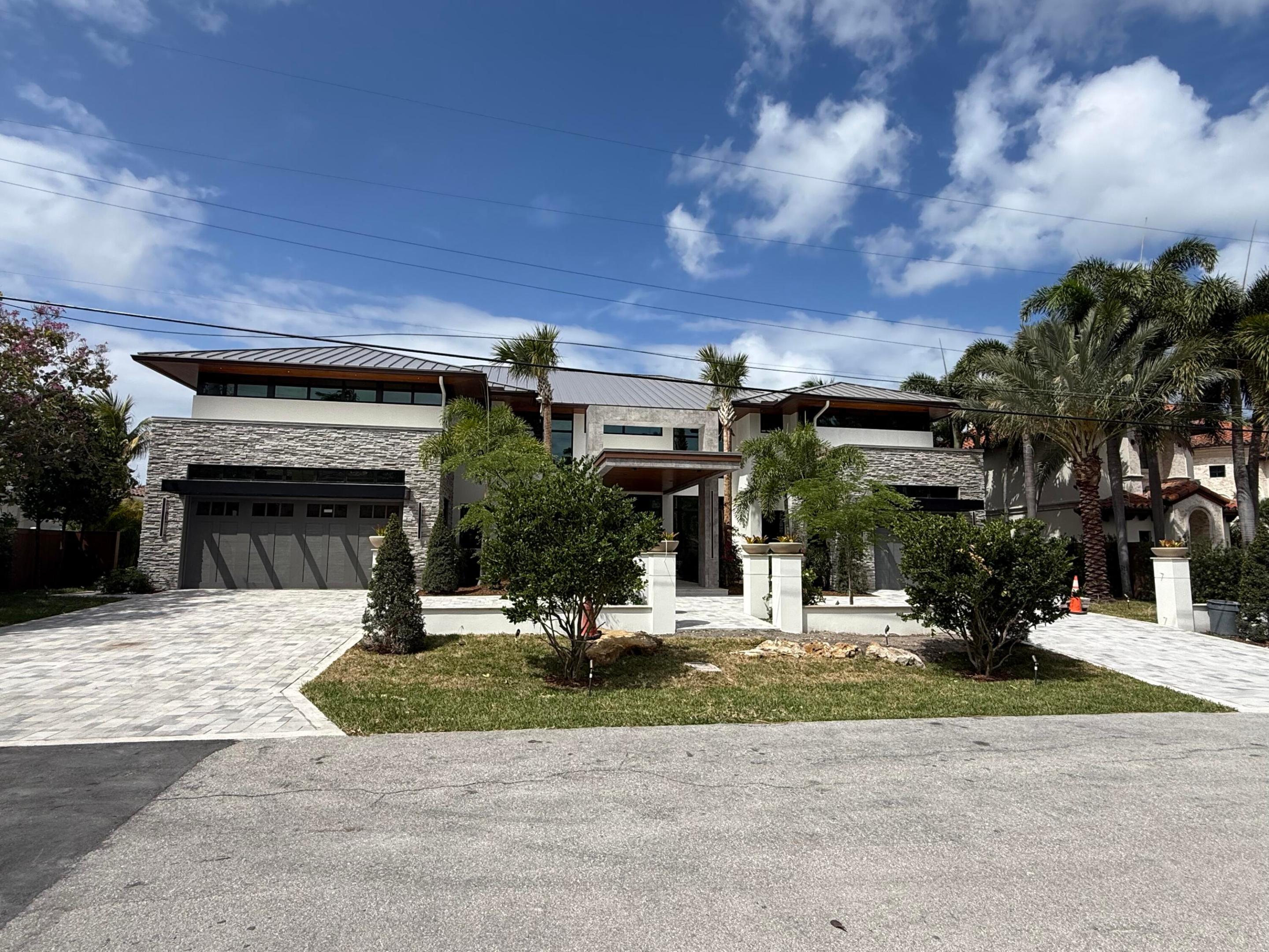 Brand New ZEN Masterpiece On Oversized Waterfront Lot. 6 EnSuite Bedrooms, 2 VIP Br's, Master Rivaled By None. Designed & Built w/The Finest Finishes, German Nolte Kitchen Cabinets, Belgard Paver Driveway w/ Electric Security Gates. Step Under The 15' Long Glamorous Front Covered Entryway & Into The Sprawling Kitchen/Living Area w/ 24' Soaring Ceilings & Floor To Ceiling Glass, There Is No Other That Competes! Concrete 2nd Fl w/ Recessed No Curb Shower Floors, Rare Natural Gas. A/C's Are Heat Pumps So Efficient Heating. New 100' Concrete Dock, w/100 Amp Yacht Service, Perfect Gazebo Summer Kitchen, 3-Car Garage Stalls, One Is Lift Compatible, Generac Generator. A Spectacular Residence For Only One Deserving Buyer. Insulated Residential Windows So No Condensation Ever! Completion April 2026