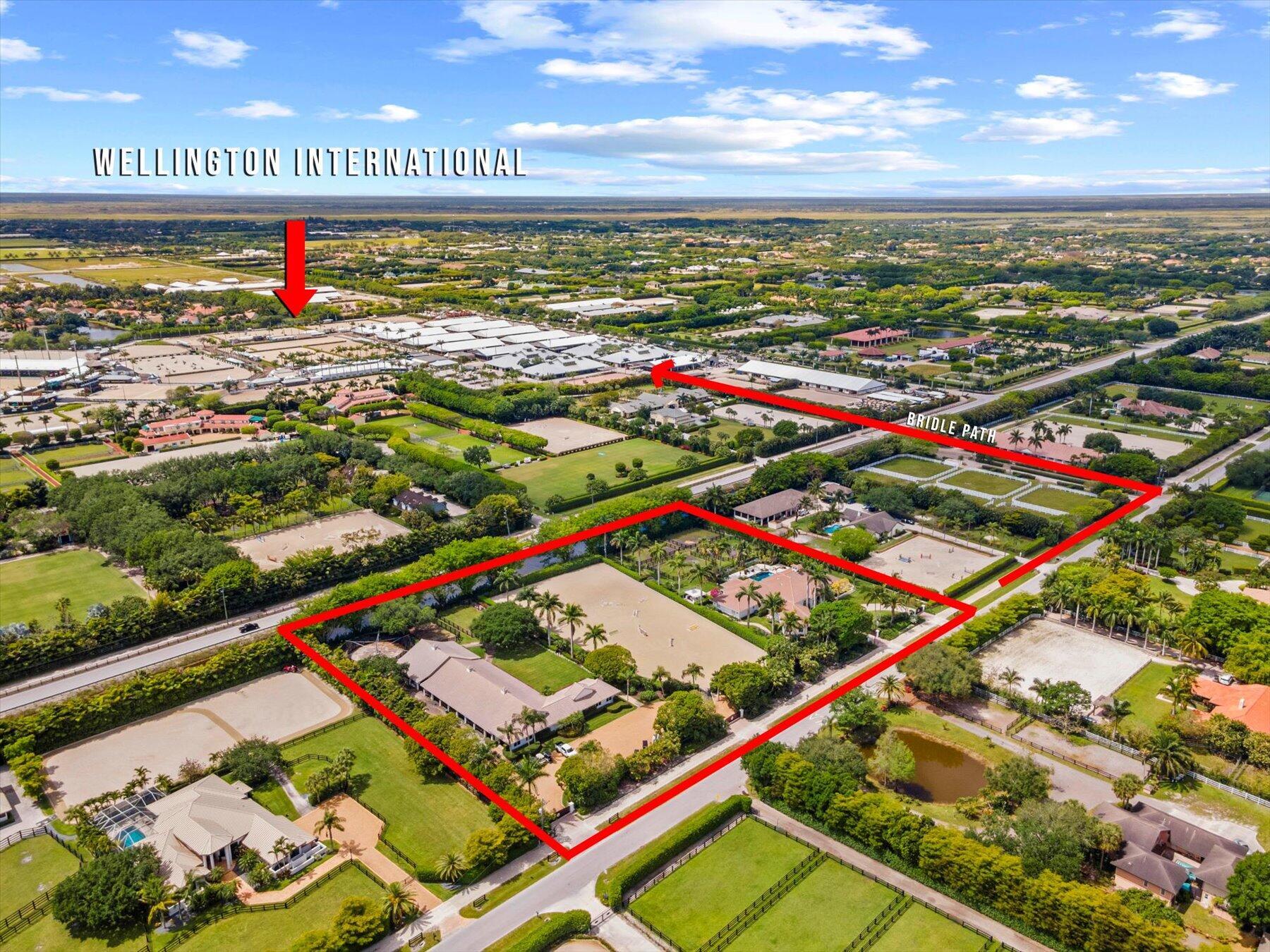 Fantastic opportunity to secure a farm in one of the very best locations for the 2026-27 season!  Located just under a 1/4 mile hack to the WEF show grounds.  Offering 18 stalls and a 2 bed/2 bath apartment within a lovely center aisle barn. This beautifully maintained farm offers one of the largest arenas in the area at approximately 300'x150' with premier footing by JTWG and a full set of jumps. Other farm features include 5 grooming stations, 4 interior wash racks, and an extra storage container for hay and shavings.  A brand new 6 horse covered walker with room to lunge on the inside. The tack room is updated with new custom made saddle and bridle racks. Tenant will have exclusive use of 6 large grass paddocks. Ample parking, very private yet close to the show, this farm will not disap
