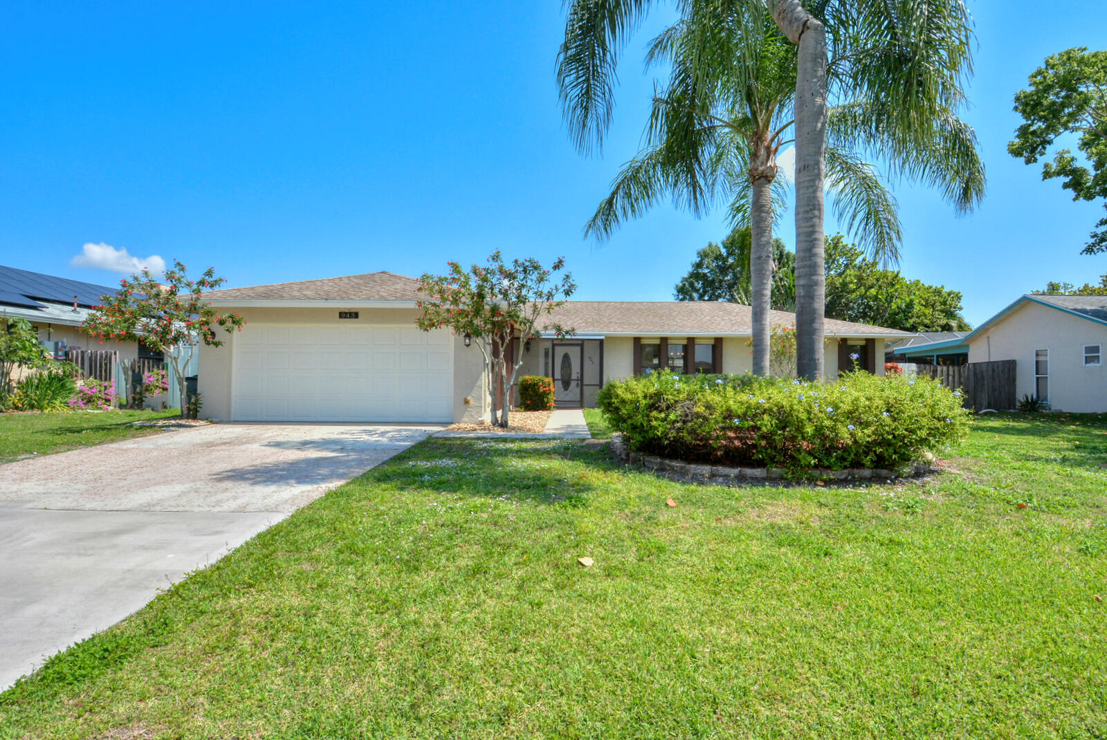 Charming light and bright 3-bedroom, 2 bath pool home in quiet Port Saint Lucie neighborhood. Open floorplan leads to spacious eat-in kitchen with newer appliances, boasting quartz countertops and soft close drawers. Master suite with walk in closet offers dual vanity, quartz countertop and tiled shower. Updated secondary bath flanked by two bedrooms with ample closet space. Fenced in back yard and screened in pool area. landscaping and pool maintenance included with rent. Tenants responsible for all utilities. Pets considered. Fireplace is just decorative. Available August 1, 2026. $3300 security deposit, First and Last months required. $50 Credit check per person. Must carry renters' insurance.