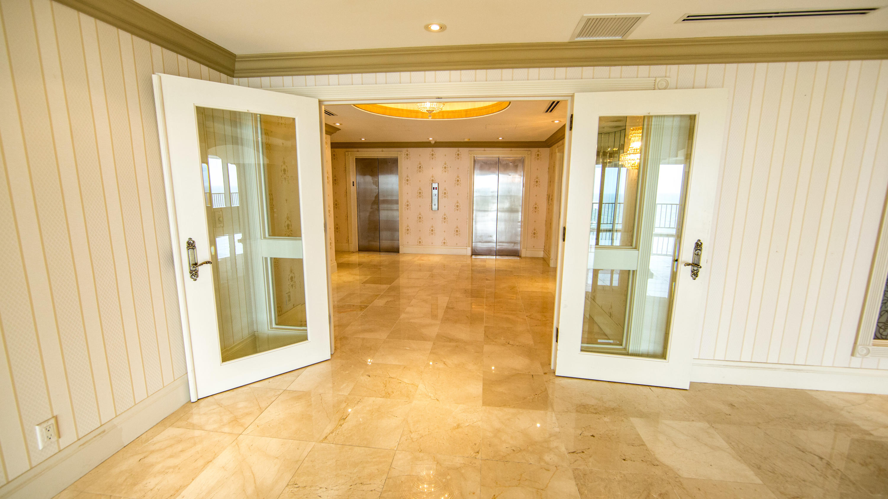 360 degree spectacular views from your 13,500 square foot condominium encompassing the entire top floor Penthouse of the Hillsboro Landmark! Dock your yacht on your private 106 foot dock directly on the Intracoastal waterway just minutes away from the Hillsboro Inlet. This unit has 8,000 sq ft living with over 5,000 square feet of wrap around balconies allowing for views in every direction. Your keyed elevator opens directly into this magnificent apartment with 4 bedrooms, 4 full baths, a powder room, an enormous office, and much much more. Schedule an opportunity to own this one of a kind property!  Some photos are virtually decorated and staged.