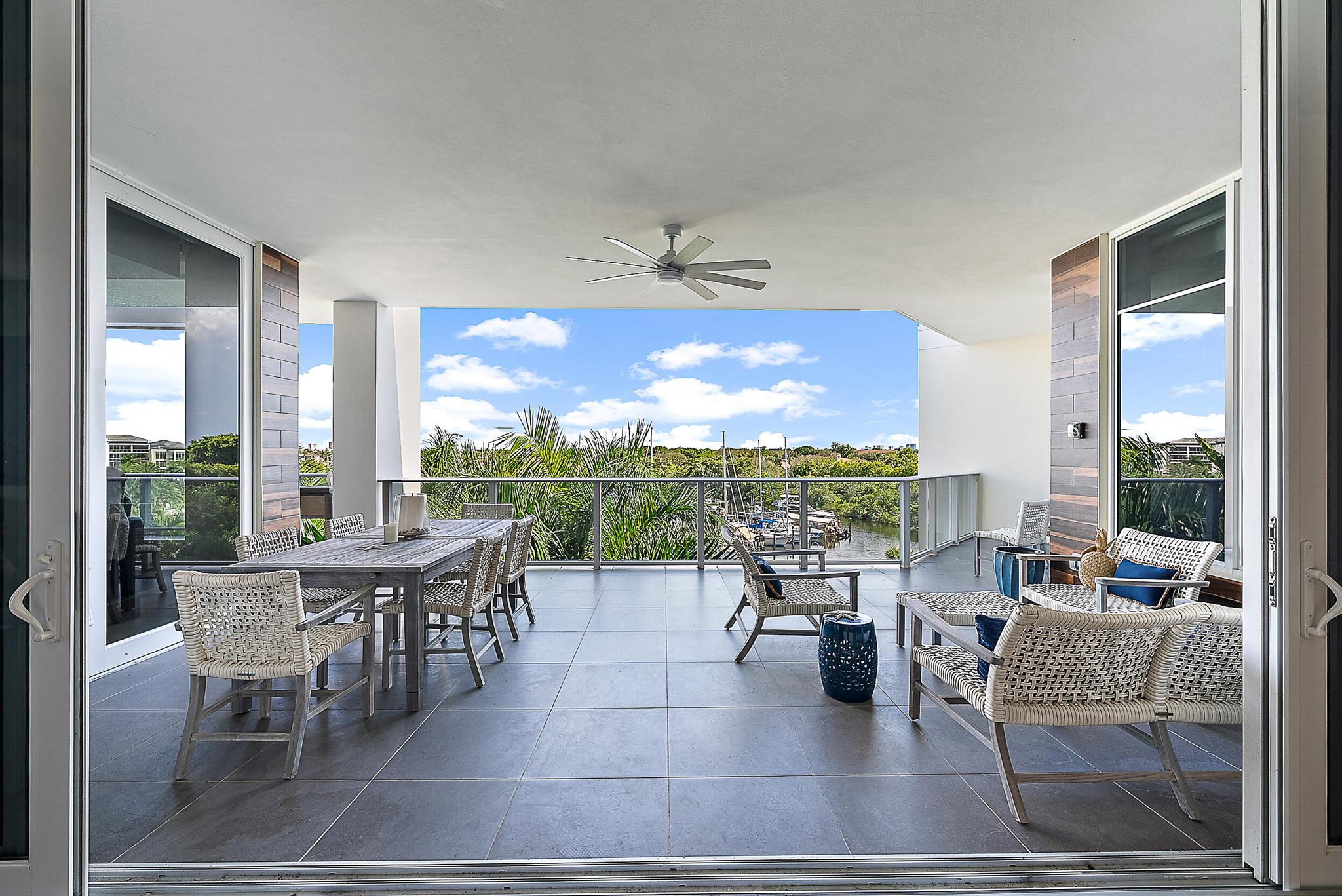 Beautiful Penthouse residence with spectacular marina views, private elevator entry, & sought-after SE exposure. Built in 2018, Azure offers the finest in full concierge services within an intimate boutique community. Enjoy both sunrise & sunset from your nearly 4,000 sq. with direct marina views, just moments from the Intracoastal & Juno's pristine blue-water beaches. Step from your privately keyed elevator into a light-filled open floor plan designed for effortless living. Guest suites feature private en suite bathrooms & spacious walk-in closets, offering comfort & privacy for family & visitors. Residents enjoy first-class amenities, including a 24/7 manned gate, concierge services, fitness centers, heated lap pool & spa, sauna, private climate-controlled wine room, putting green, & potential boat slip availability, all just minutes from Palm Beach & Jupiter Island