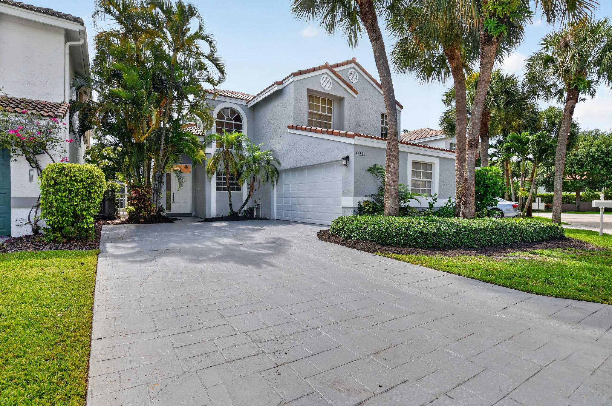 Welcome to this stunning 2,170sqft two-story, 4 bed, 2.5bathroom residence located in the La Vida community of Boca Raton. This features a brand new roof (2025), New hot water heater, 8 year old AC, and it's been Freshly painted. This single-family home offers comfortable proportions and thoughtful layout across its two stories with 1 room downstairs that can be used as an office, den, or bedroom, living room, kitchen and dining room are also downstairs. And upstairs you have 2 guest bedrooms along with your primary suite.  A two-car garage with a brand new hurricane rated garage door, provides convenient parking and storage, while the waterfront location adds distinctive appeal and unique outdoor access. This well-appointed residence combines residential comfort with the distinctive advantage of waterfront living in one of South Florida's most sought-after communities. Enjoy all A rated schools with Verde elementary, Boca Middle and High School.