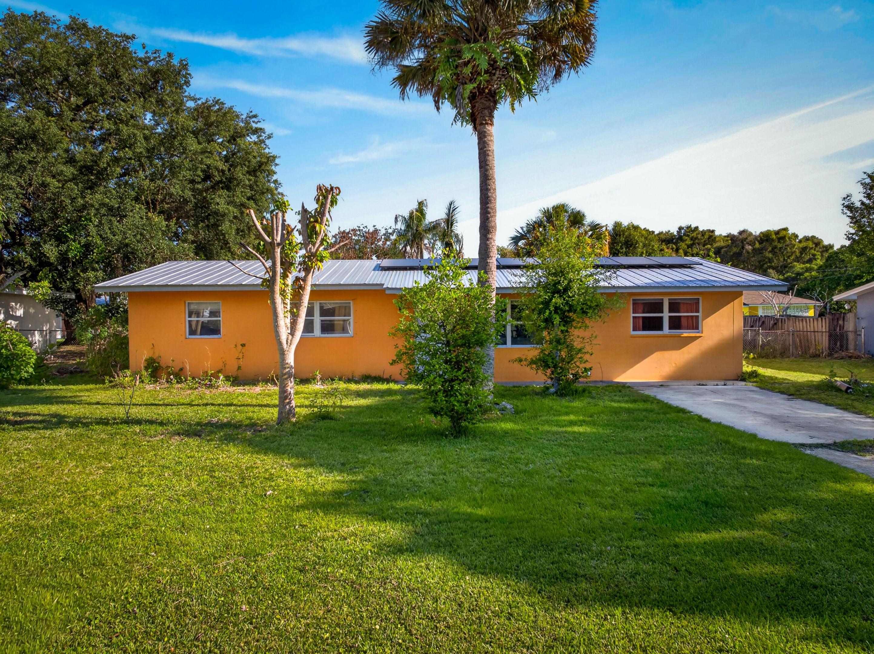 Located in a prime location in Fort Pierce, this 3-bedroom, 1-bath home offers extra space with the garage converted into a 4th bedroom, making it perfect for a growing family, first-time homebuyer, or investor looking for a great opportunity. Major updates include a newer A/C installed last year and a metal roof completed in 2019 for added peace of mind. Conveniently located close to shopping, schools, and just minutes from the main campus  (IRSC) where you can literally walk to class. Whether you're looking for your first home or an investment property with great potential, this one is a must-see. Call today for more information or to schedule your private showing.