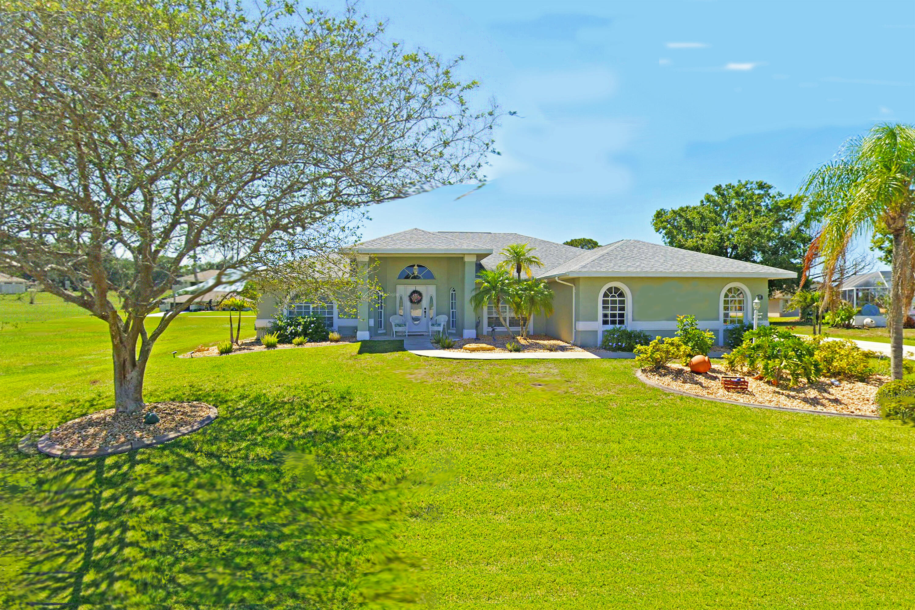 Owner Cordially Welcomes Discerning Proposals - Presented for Purchase or Lease. Purchase Without, Lease with Furnishings. Step into a world of refined comfort and discerning style in the prestigious Spring Lake community of Sebring. An exceptional offering awaits in the prestigious Spring Lake enclave of Sebring. Thoughtfully positioned at $3,300 to reflect its exceptional value, this impeccably presented three-bedroom, two-bathroom residence complete with a private pool invites you to refined Florida living. Immediately available, the home is tailored for those with a taste for timeless elegance and modern comfort. Highlights include a state-of-the-art security system and a newly installed Reverse Osmosis (RO) water filtration system ensuring a lifestyle of ease. From the beautifully landscaped entry to the gracious open-air porch, every detail has been carefully considered. The curb appeal is as captivating as the interior where elegance, warmth, and comfort come together in perfect harmony.  The home's captivating curb appeal begins with a beautifully landscaped entrance, leading to a stately open porch an inviting prelude to the elegance within. Step inside, and you are welcomed into a spacious living area, with a dedicated dining room to the right, a central sitting room, and a versatile bonus room to the left, accentuated by tasteful plant shelves. The sense of space and light is truly remarkable.  The kitchen, bathed in natural light, features a charming breakfast nook, a stylish bar area with recessed lighting, and an abundance of cabinetry and pantry space perfectly designed for both functionality and refined living.  This is an exceptional opportunity to own a distinguished home in one of Sebring's most desirable locations where luxury, security, and effortless elegance come together in perfect harmony.