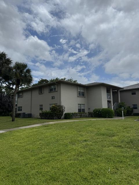 Welcome to this beautifully updated, fully furnished first-floor 1-bedroom, 1-bath condo in the highly desirable 55+ community of Vista St. Lucie. Enjoy the convenience of first-floor living with an in-unit washer and dryer, making everyday living effortless. This move-in-ready home also features stainless steel appliances, tasteful updates throughout, and peaceful garden views.  Whether you're looking for a seasonal retreat or a low-maintenance year-round residence, this condo offers the perfect blend of comfort and convenience. Residents enjoy exceptional amenities, including a clubhouse, swimming pool, tennis courts, bocce, shuffleboard, and a variety of social activities, all conveniently located near shopping, dining, golf courses, and the Treasure Coast's beautiful