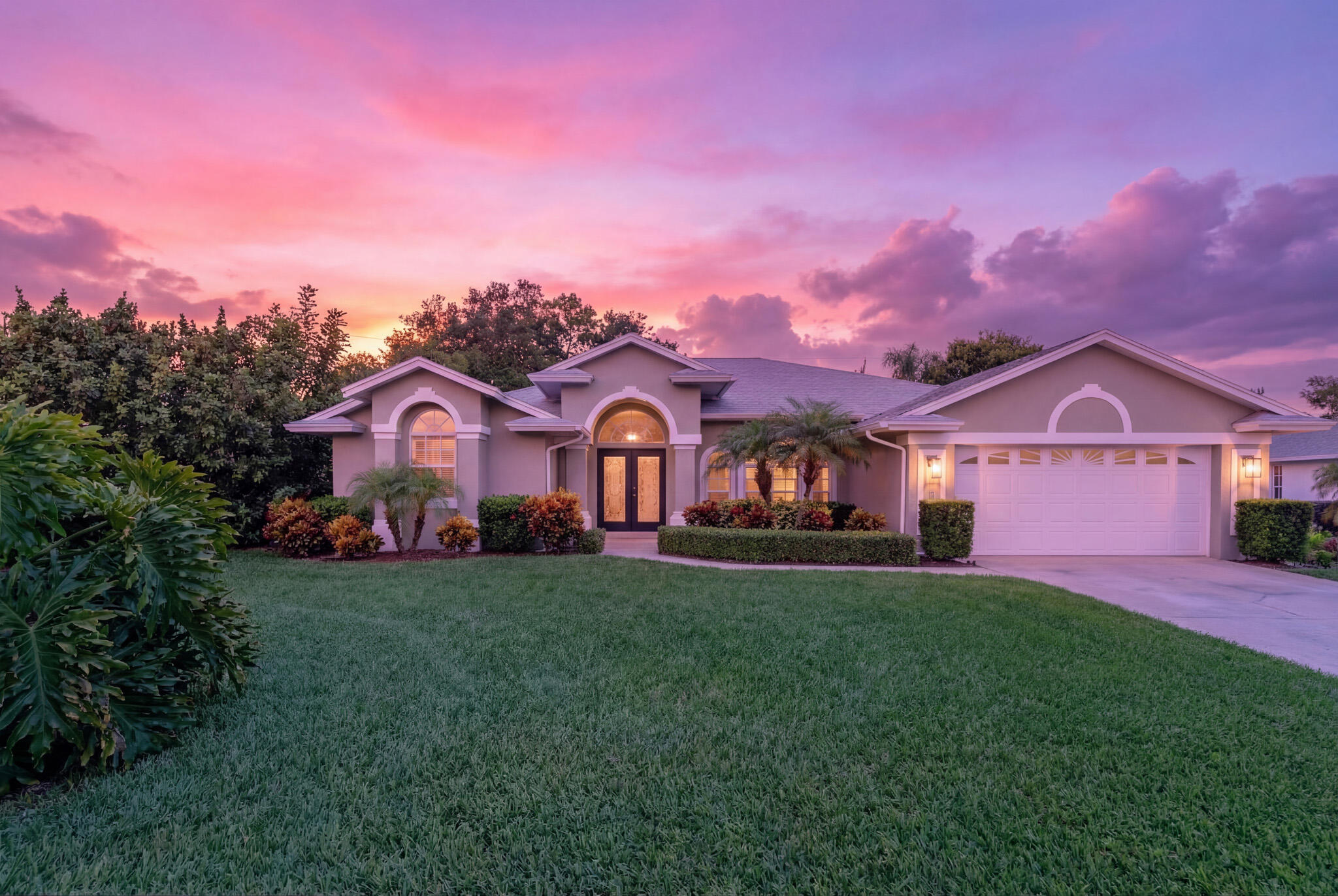 Welcome to Southbend Lakes! An exclusive enclave in Port St. Lucie with convenient access to the Turnpike making north and south travel a breeze. Within feet of a public boat ramp with no fixed bridges and just up the street from a park with lighted baseball fields. Presenting a delightfully refreshed 2001 CBS build with 3 bedrooms + Den, 2 bathrooms ready for it's new owners. 2020 Roof, new efficient pool pump and irrigation pump (4 Zones). Featuring new exterior and interior paint, all new flooring, bright and spacious kitchen and living rooms with pool! New carpet in the guest bedrooms! Pictures coming soon. (Exterior landscaping has been digitally enhanced)