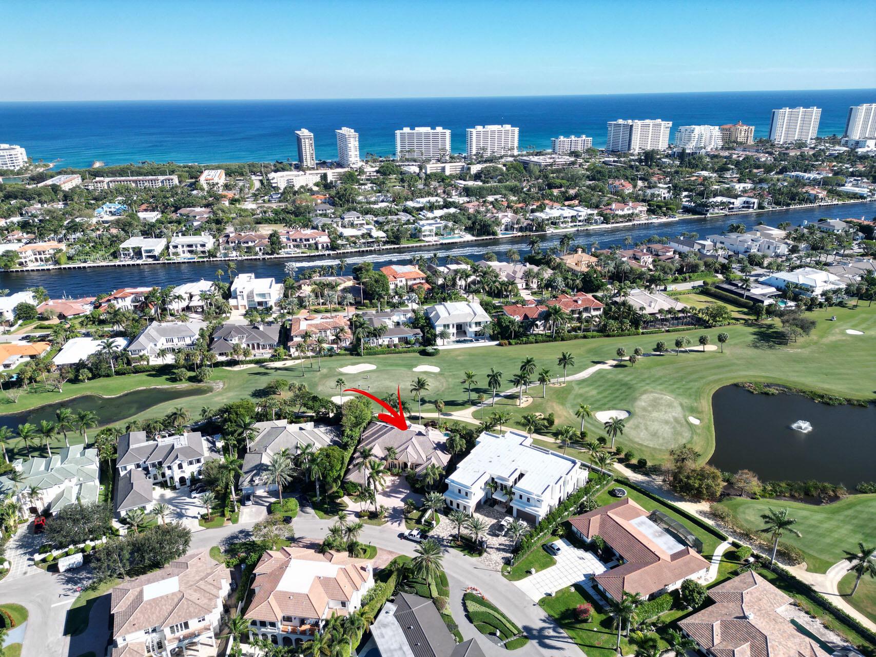 Golf course property with 132' of golf course frontage in Royal Palm Yacht & Country Club with southeast exposure. Property being sold as-is.