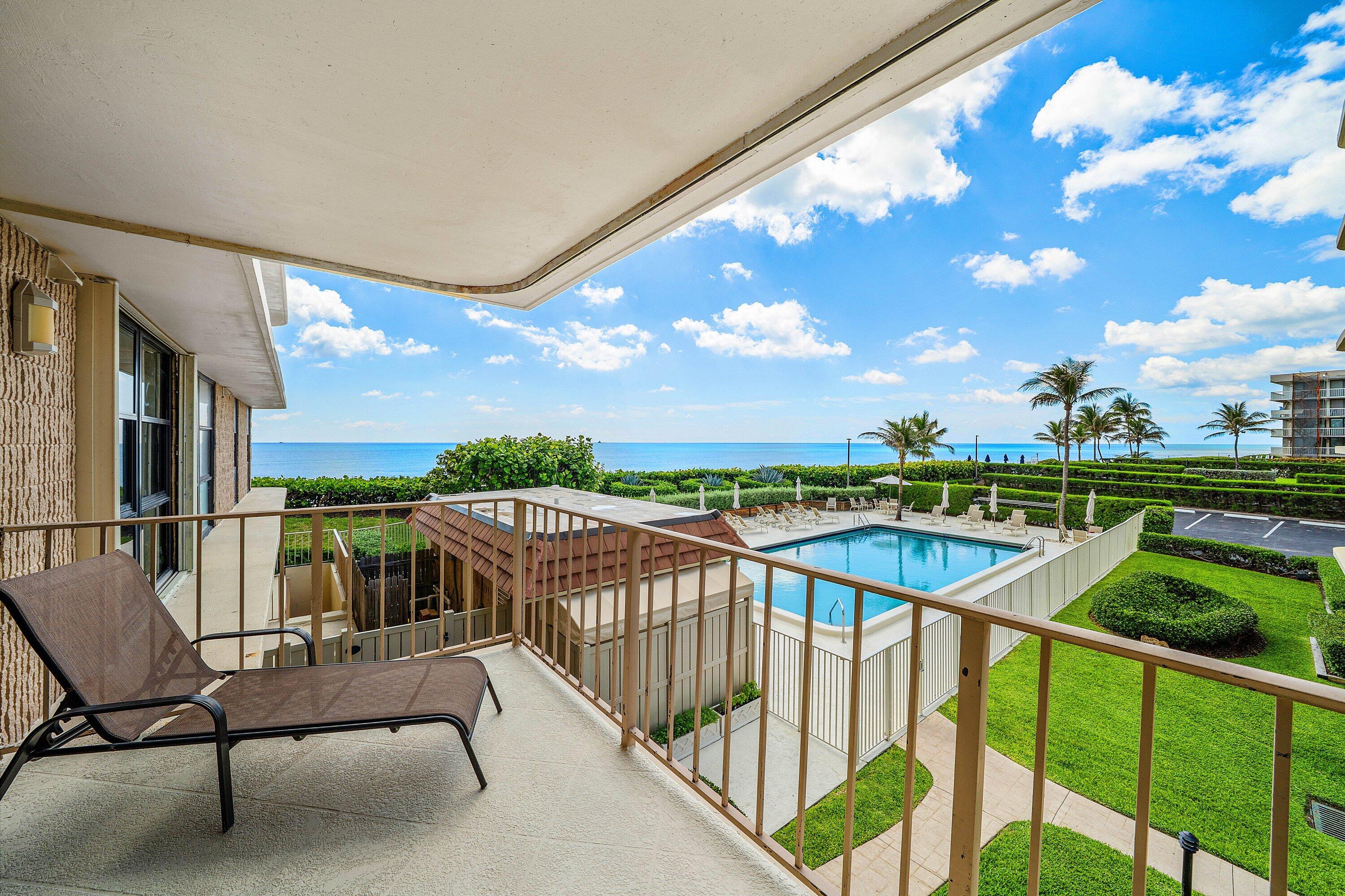 Wake Up to the Atlantic: Modern Luxury at the 3200 Building Experience the perfect blend of coastal elegance and smart value in this newly renovated 2BR/2BA oceanfront residence. Designed for those who seek the quintessential Palm Beach lifestyle, this home offers a front-row seat to the sea with the modern comforts of a high-end renovation.  Elegant Interiors & Sophisticated Design From the moment you enter, your eyes are drawn past the sleek porcelain tile floors to the wide-open, panoramic views of the ocean. The residence has been thoughtfully updated for effortless living:  Gourmet Kitchen: Fully re-imagined with custom cabinetry, premium countertops, brand-new appliances, and impact-rated windows.  Modern Baths:Two pristine bathrooms featuring intricate stonework and bespoke Privacy & Function: A split-bedroom plan offers maximum privacy for owners and guests alike, complemented by the ultimate convenience of in-unit laundry.  Security: New impact-rated sliding glass doors provide peace of mind and whisper-quiet interiors.  Resort-Style Living with Low Overhead The 3200 Building is a standout on the sand, known for its rare combination of luxury amenities and low monthly carrying costs. Residents enjoy:  Secure Garage Parking: Keep your vehicle protected from the salt air.  Wellness & Social: A beautiful oceanfront pool and beach area, workout room, relaxing saunas, and a community room for entertaining.  Premier Location: Direct beach access just steps from your door.  Your oceanfront retreat awaits. Discover the best value on the beach today.