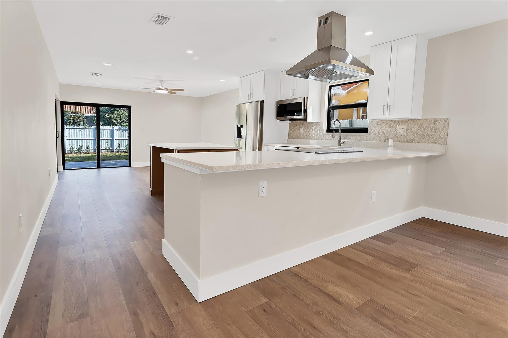 This fully renovated 3- bedrooms, 2 - bath home offers modern upgrades and an unbeatable location. Perfect for enjoying the Miami lifestyle, it features a spacious open floor plan. Requirements, clean background check for all adults, credit score 690 minimum, last 3 paystubs, first month and 2 months security deposit.