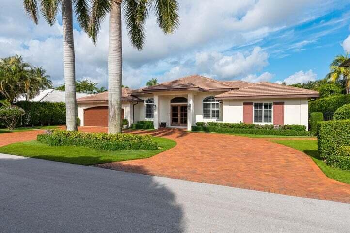 Come home to this beautiful 4,546 sq ft house located in Royal Palm Yacht and Country Club. This 3 bedroom, 2.5 bathroom residence features a den and recently renovated kitchen and bathrooms. Impact windows allow for abundant natural light. Your spacious living and dining areas are excellent for entertaining guests and flow into a large family room.. There are dark cherry floors throughout and a private pool next to the putting green in the backyard. Additionally, there is a two car garage with extra space for storage and a laundry room with a bonus refrigerator. The residence is just minutes from Mizner Park and the beaches. The property is tenant occupied  until June 2025