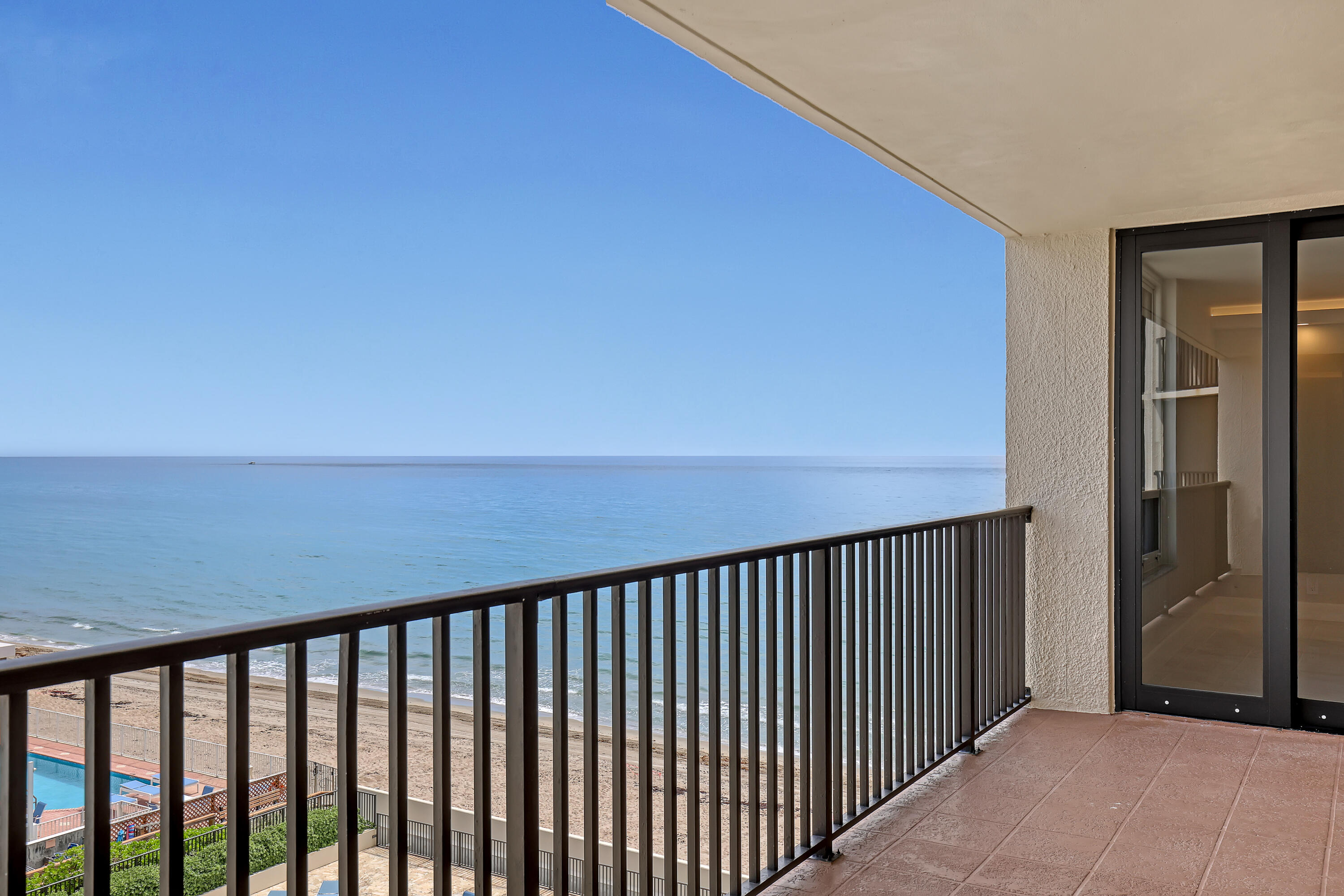 WELCOME TO DUNE DECK! An exclusive luxury condominium building consisting of 65 units and 6 stories. Come and see this brand-new renovated 3-bedroom, 2-bathroom, 1,840 sq ft unit with a beautiful ocean view. Features include impact windows throughout, doorman from 7am until 11pm, security cameras, brand-new appliances and utilities, new flooring throughout, enlarged showers, built-in closets, and LED soffit lighting throughout. This unit has been completely remodeled from the frame up--including plumbing, electrical, A/C, water heater, and more. There is nothing in this unit that hasn't been updated. All remodeling was done using high-end materials. This is a must-see unit! The building has also been Fully renovated with a 40-year recertification. state of the art Lobby and Gym.  There a