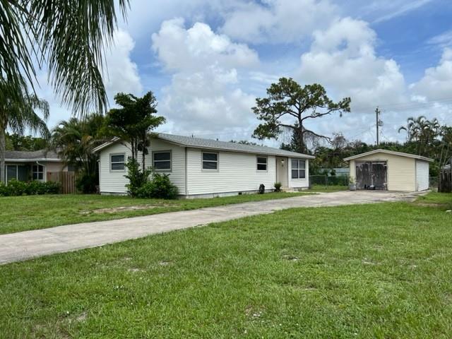 Cash or conventional loans ONLY. The lot is 80'x150' or .28 of an acre, by itself is worth around $290-300K. Please do your DD and research before submit an offer. Ideal for buyers/investors who are looking to put works into the home to make it shine again. New A/C, New roof w/transferable warranty. Approximately 10 mins to the beach and downtown Delray Beach. Centrally located 3 bedroom, 2 full bth, 1 detached car garage w/ a bonus room in the back of home that could be use as 4th bedroom or office. You're less than 5 mins away from hospital, urgent care, grocery markets, shopping centers, schools and restaurants. No HOA, no restriction. Bring your boat/RV and there's also enough room in back-yard for a pool.