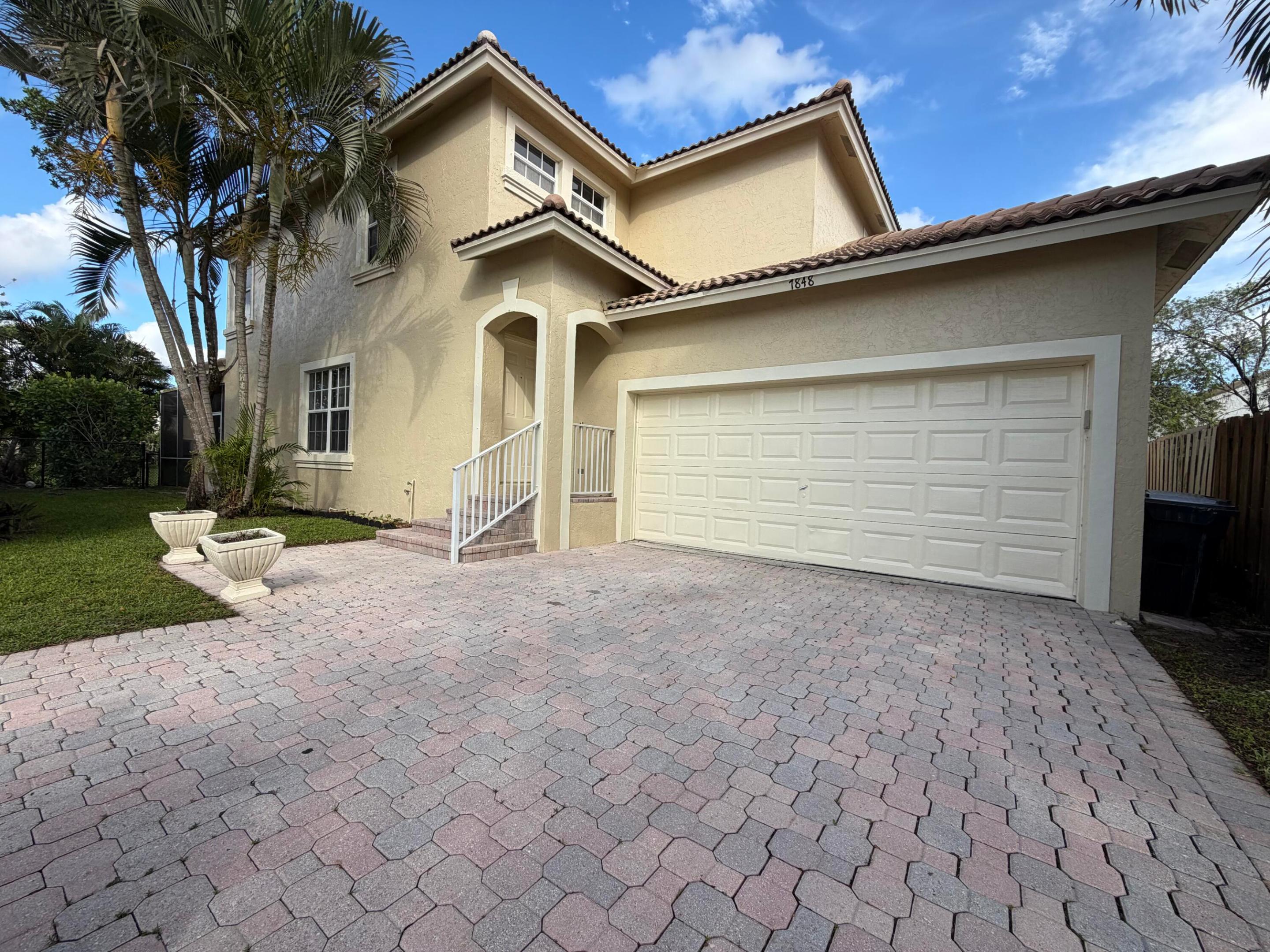 Picture yourself at 1848 Capeside Cir,  a residence featuring fresh interior paint and partial flooring replacement. The kitchen contains all stainless steel appliances and an accent backsplash. The primary bathroom provides double sinks and a separate tub and shower. Double closets are in the primary bedroom for enhanced storage. A covered patio leads to a fenced in backyard. Perfectly updated and ready for you.. Included 100-Day Home Warranty with buyer activation
