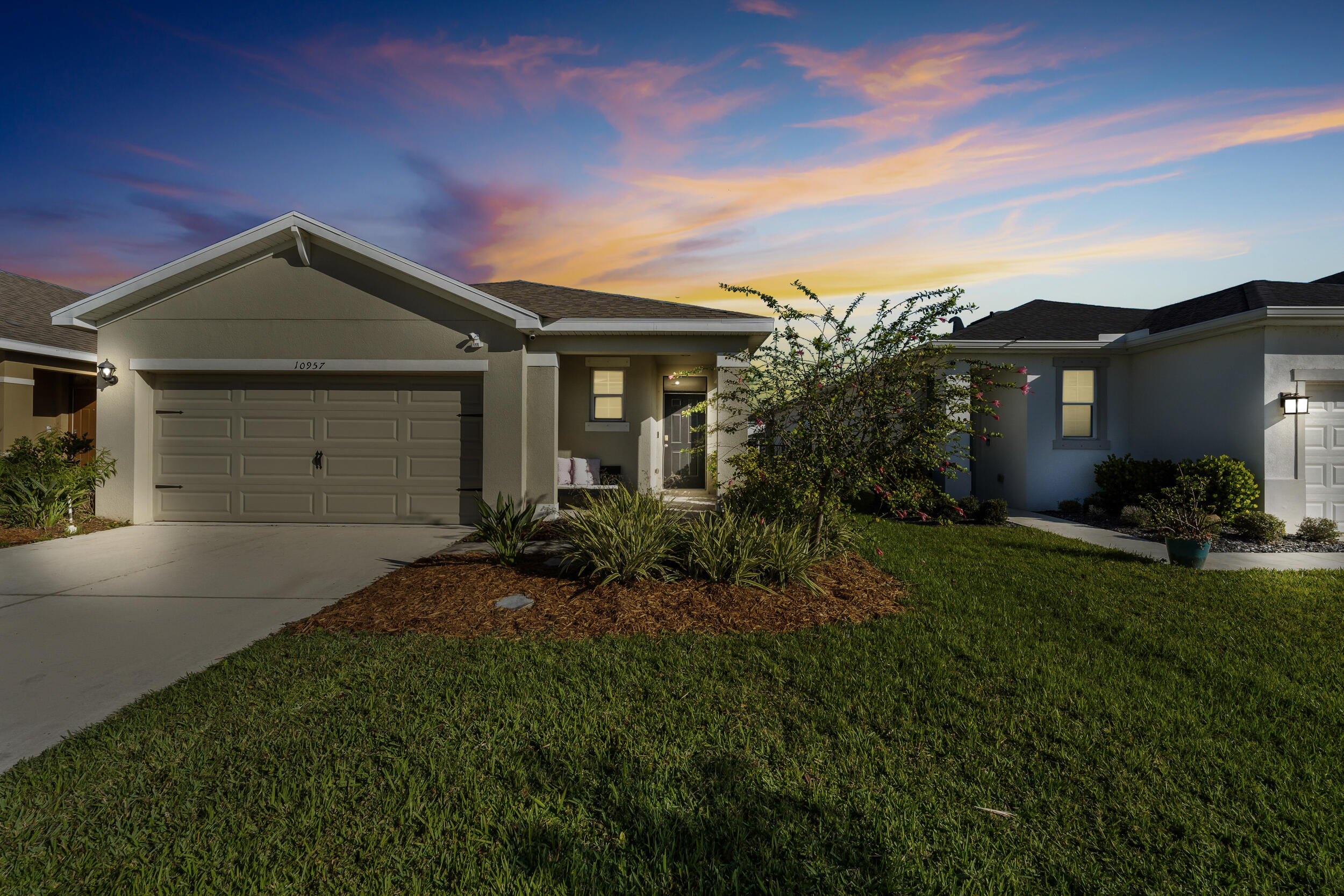 Welcome to this beautifully maintained 3-bedroom, 2-bath lakefront home built in 2021, located in the desirable Crosstown Commons community with an incredibly low HOA of just $38/month. This move-in-ready property features a fully fenced backyard and serene water views, perfect for relaxing evenings and peaceful mornings. Enjoy the convenience of being within walking distance to the community pool and playground, making it easy to take advantage of the neighborhood amenities. Centrally located just minutes from I-95 and only 6 minutes from the Heart of Tradition, you'll have quick access to shopping, dining, entertainment and hospitals. while still enjoying a peaceful residential setting.