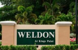 Come enjoy the Kings Points Lifestyle in this spacious  2 bedroom and 1 1/2  unit located on the second floor.  This unit has washer and dryer inside the unit, large walk-in closet in master bedroom and a newer air conditioning system.  At Weldon there is 24 hour manned security gate.  The Kings Point Community amenities includes heated pools, tennis court, courtesy bus, Palace theatre, fitness room and much more.  Service pets allowed. New water proof laminate flooring installed in living/dining room area.  All offers will be reviewed on May 17, 2022 with seller.