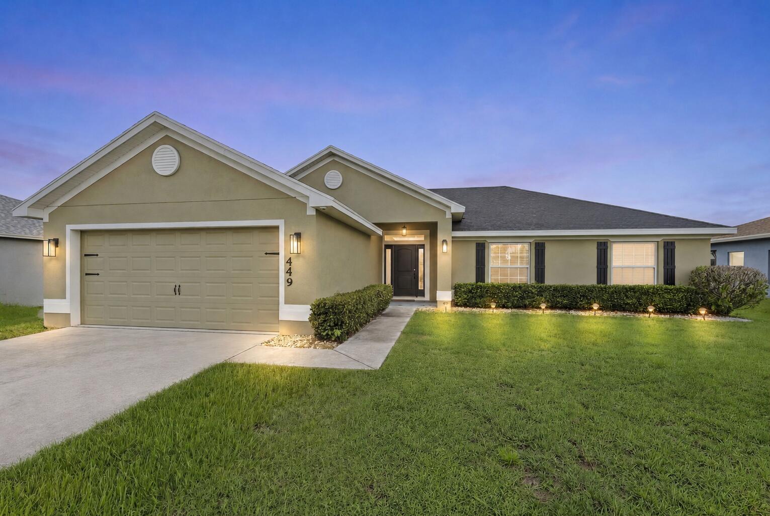 This well maintained CBS home offers the updates buyers care about most, including a 2023 roof and a 2022 tankless water heater, giving you a strong start with major components in check. Thoughtful updates continue with fresh interior/exterior paint, new GE appliances, new LiftMaster garage door opener, new medeco locks, and a transferable central burglary and fire alarm system. The split floor plan feels comfortable, practical, and easy to live in, with a layout that offers both privacy and connection. The fresh interior gives the home a clean canvas while tasteful pops of blue add character and a finished feel throughout. It feels cared for, refreshed, and ready for someone to settle in without having to start completely from scratch. The backyard offers plenty of room to relax, entertain, garden, play, or create the outdoor space you have been dreaming of. Conveniently located with easy access to Crosstown, I 95, Turnpike, shopping, dining, and everyday essentials, this home brings together condition, updates, and everyday livability in a way that feels both smart and welcoming.