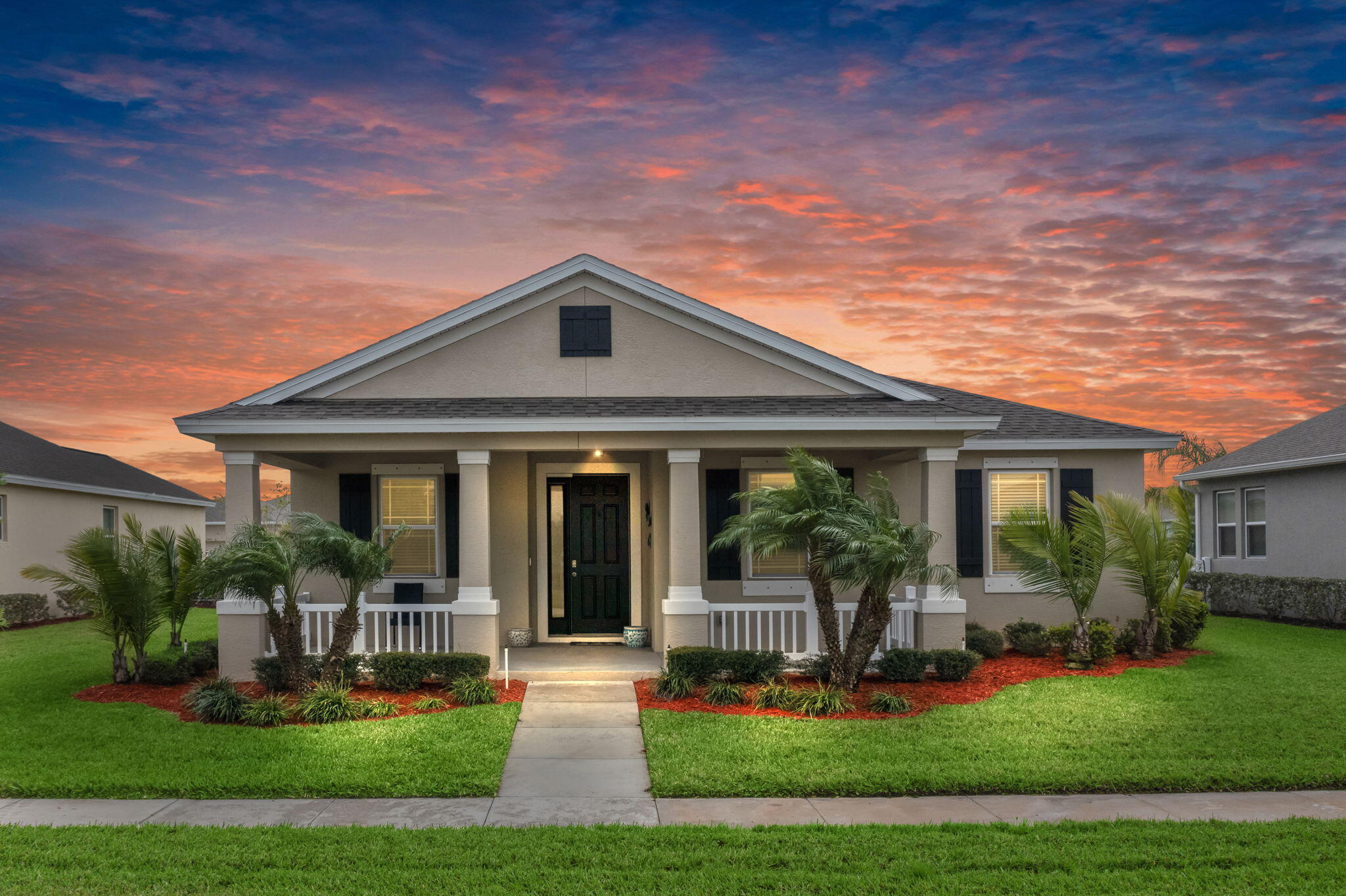 Welcome to your stunning home located in the renowned Pointe West community. Step into your new home boasting 4 bedrooms, 2 bathrooms, a 2 car garage, and over 2,000 spacious square feet, kept in immaculate condition, for you to enjoy. This 2020-built CBS home has high, crowned ceilings, an open kitchen, and a brand new feel. Come take advantage of access to a private 18-hole golf course and club, driving range, four swimming pools, and a playground all right in your own community. Sizes are approximations, subject to error.