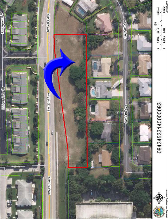 Since the property is within walking distance of Baptist Health and Cornell Institute (Bethesda Hospital East) this is a showcase parcel for a Doctor or for future land use zoning for 11 units and possibly assisted living units.  Also up to five residentials lots.  Easy access to all Boynton and Delray amenities including City beaches.