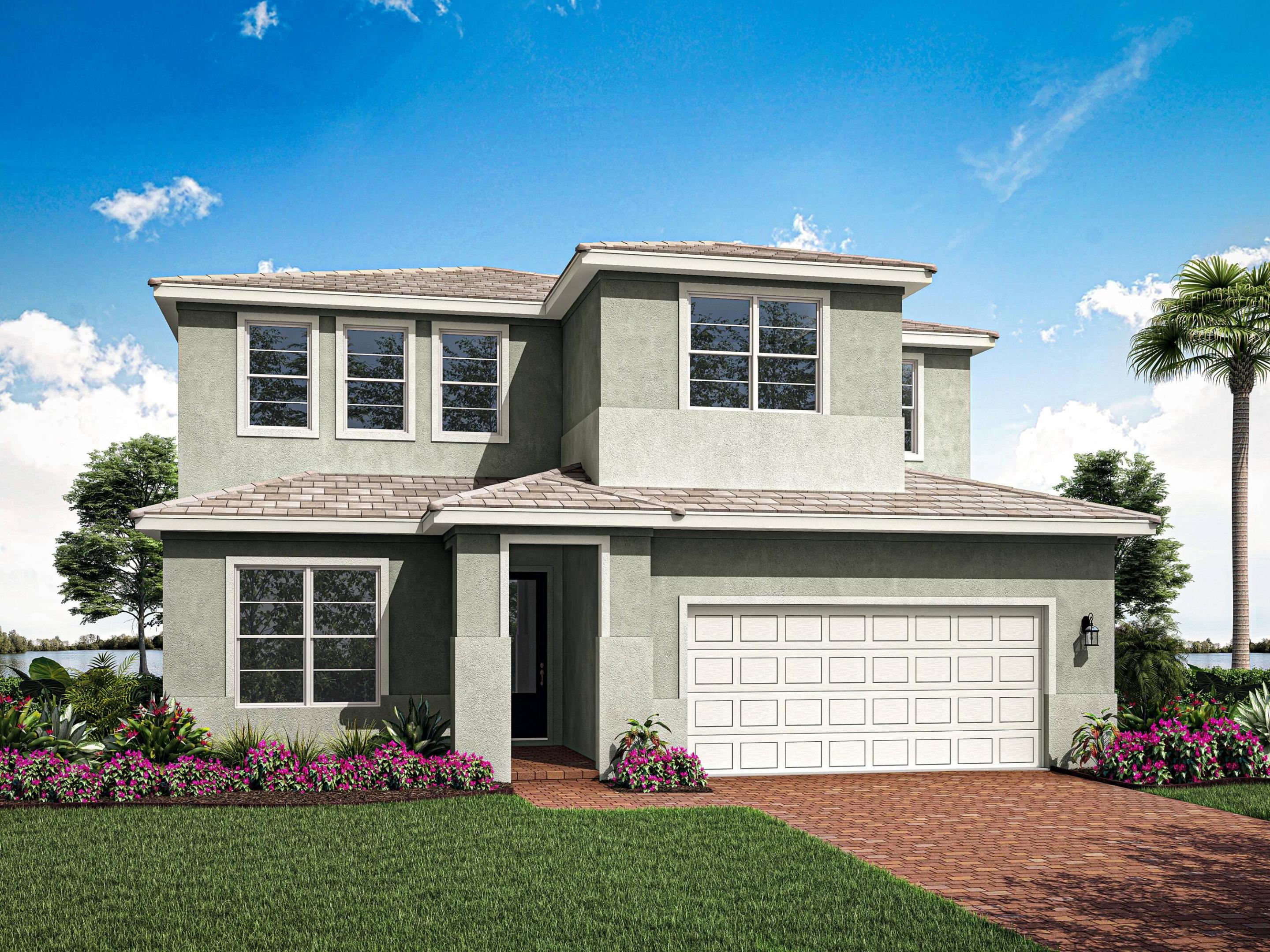 The Wynn offers 2,900 square feet of thoughtfully designed living space with 4 bedrooms, 3.5 bathrooms, and a versatile two-story layout. The open-concept kitchen features a large island and walk-in pantry, overlooking the dining area and Great Room. A first-floor bedroom with a full bath provides added flexibility, while upstairs you'll find a spacious loft, a private owner's suite with a large walk-in closet, two additional bedrooms, and a conveniently located laundry room. Enjoy seamless indoor-outdoor living with a covered lanai.