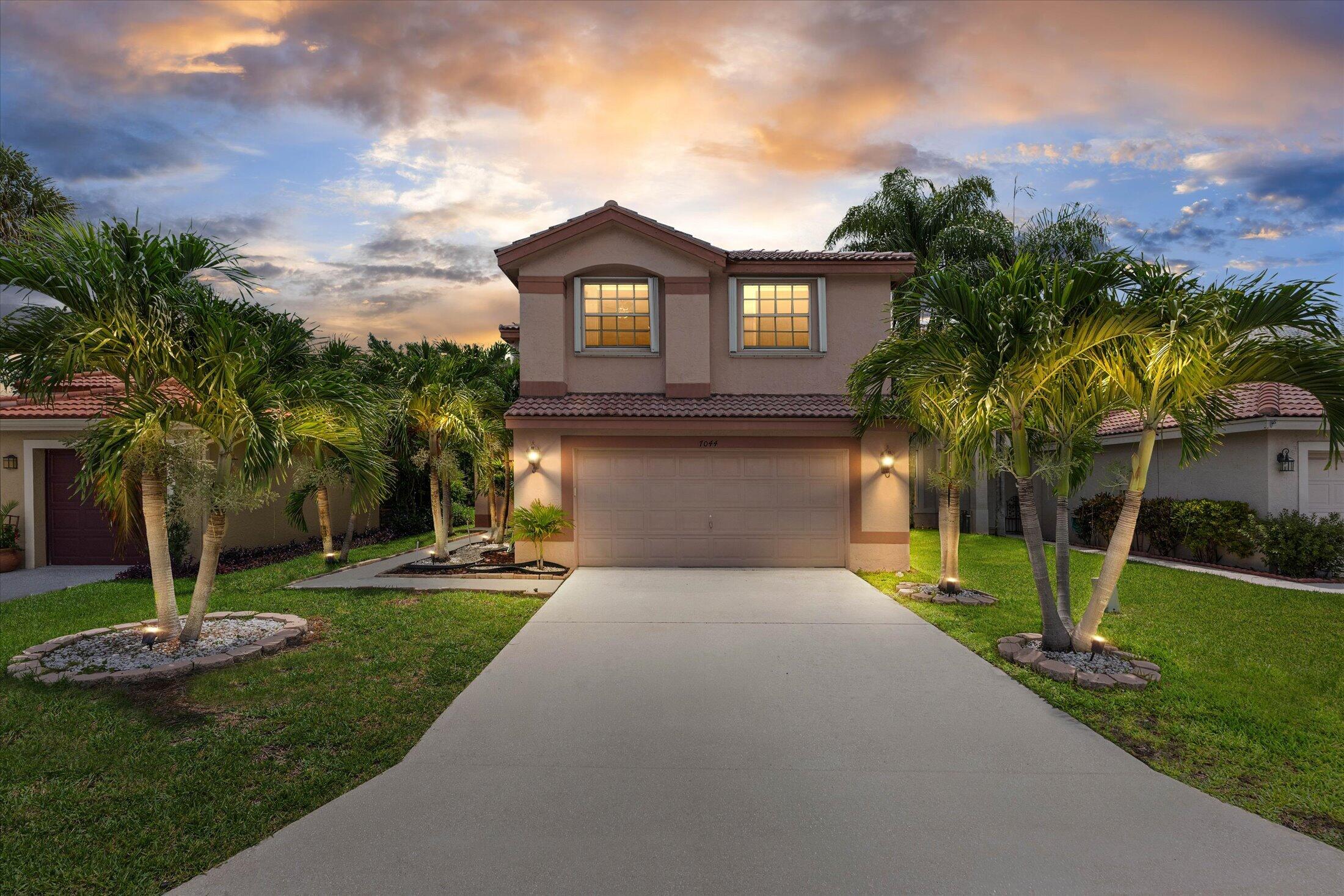 This stunning Nautica Sound home sits on a lake lot with water views from both the living room and entryway, which is a rare double exposure that opens up the entire main floor. The screened patio brings the outside in, and yard size provides enough space for a pool or your own outdoor retreat! The open layout makes the home feel bright, and airy. The large kitchen features stainless steel appliances and over looks the family room and dining room. Upstairs you will find 3 bedrooms, with a split floor plan layout. The large and private primary suite features dual sinks, walk-in closet, soaking tub, and separate shower. The 2 additional bedrooms share a jack and jill bathroom. Community amenities include a resort-style pool, a fitness center, pickleball and tennis courts,  gated.