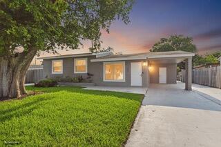 Welcome home to this beautifully remodeled 3BR/2BA residence, renovated from top to bottom with all required permits for complete peace of mind. No detail was overlooked, featuring a 2020 roof, updated plumbing, electrical, and HVAC, updated flooring, remodeled kitchen and bathrooms, fresh interior and exterior paint, interior doors, hurricane impact windows and doors, and a new pool pump. Enjoy the beautifully sodded yard with a full irrigation system, perfect for year-round outdoor living and entertaining. Move-in ready with quality upgrades throughout—just bring your personal touch and make it yours!