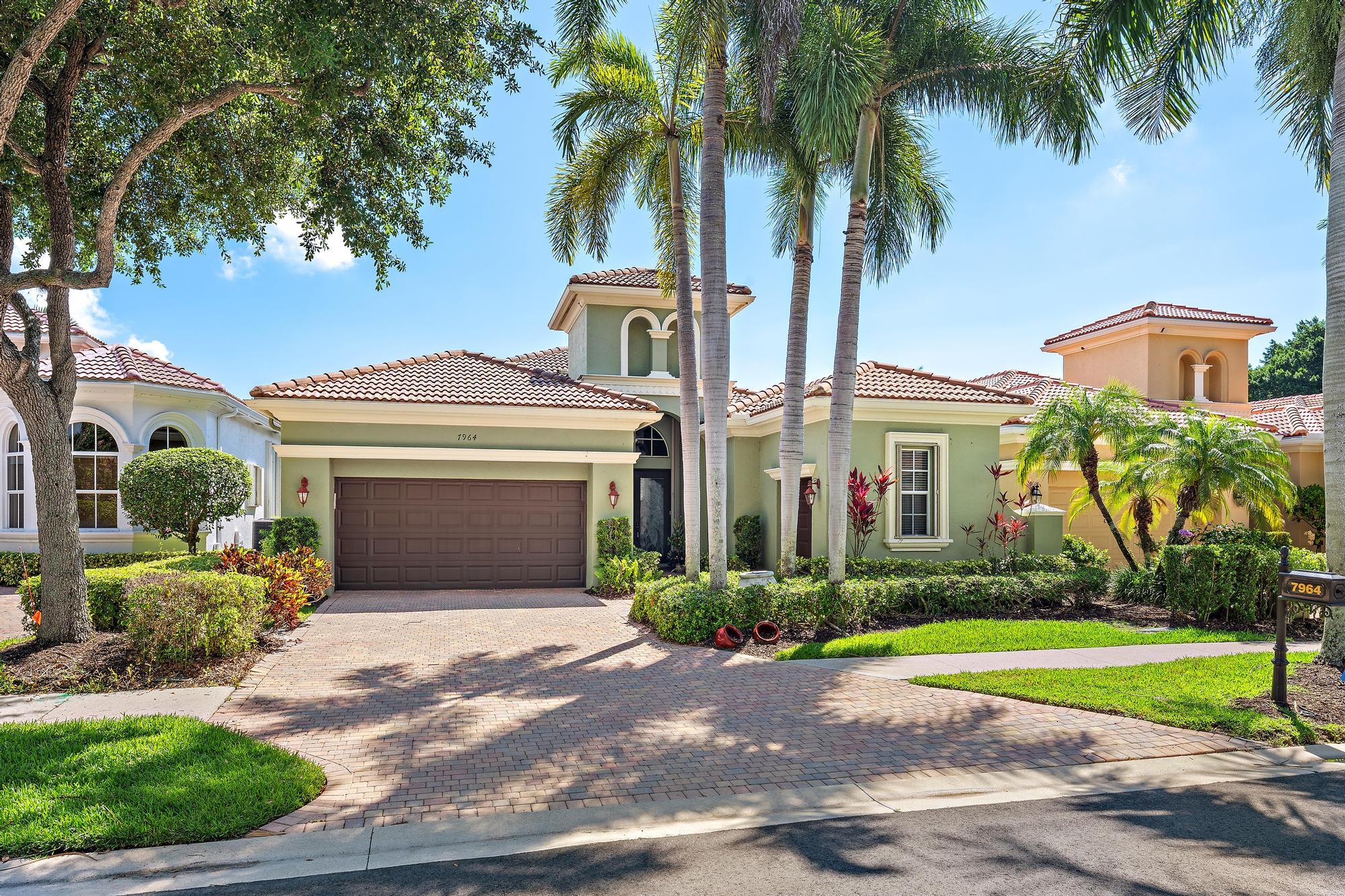 IMMEDIATE PREMIER GOLF MEMBERSHIP AVAILABLE WITH THE PURCHASE OF THIS HOME. Offered TURNKEY with practically everything included, this beautifully maintained Sabatello-built residence delivers effortless luxury and immediate enjoyment in one of the most desirable locations within The Club at Ibis. Featuring 3 bedrooms, 3 baths, a den, and a two-car garage plus a separate golf cart garage, this thoughtfully designed home is located within walking distance of the Club's world-class amenities, allowing for true resort-style living from day one. The popular "Adriana" great room floor plan is enhanced by upgraded coffered ceilings, abundant natural light, and seamless indoor-outdoor flow through multiple sets of sliders opening to the expansive screened lanai.  Outside, a private pool and spa overlook tranquil eastern golf course views of the Nicklaus-designed Tradition Course, creating a peaceful backdrop for both entertaining and everyday relaxation. Meticulously maintained and move-in perfect, this residence offers a rare opportunity to begin enjoying the full Ibis lifestyle immediately—with Premier Golf Membership available upon purchase. Located within The Club at Ibis, a Platinum Club of America, residents enjoy access to a 90,000-square-foot clubhouse, three Nicklaus-family championship golf courses, exceptional dining venues, a world-class fitness complex and spa, and premier tennis and pickleball facilities.