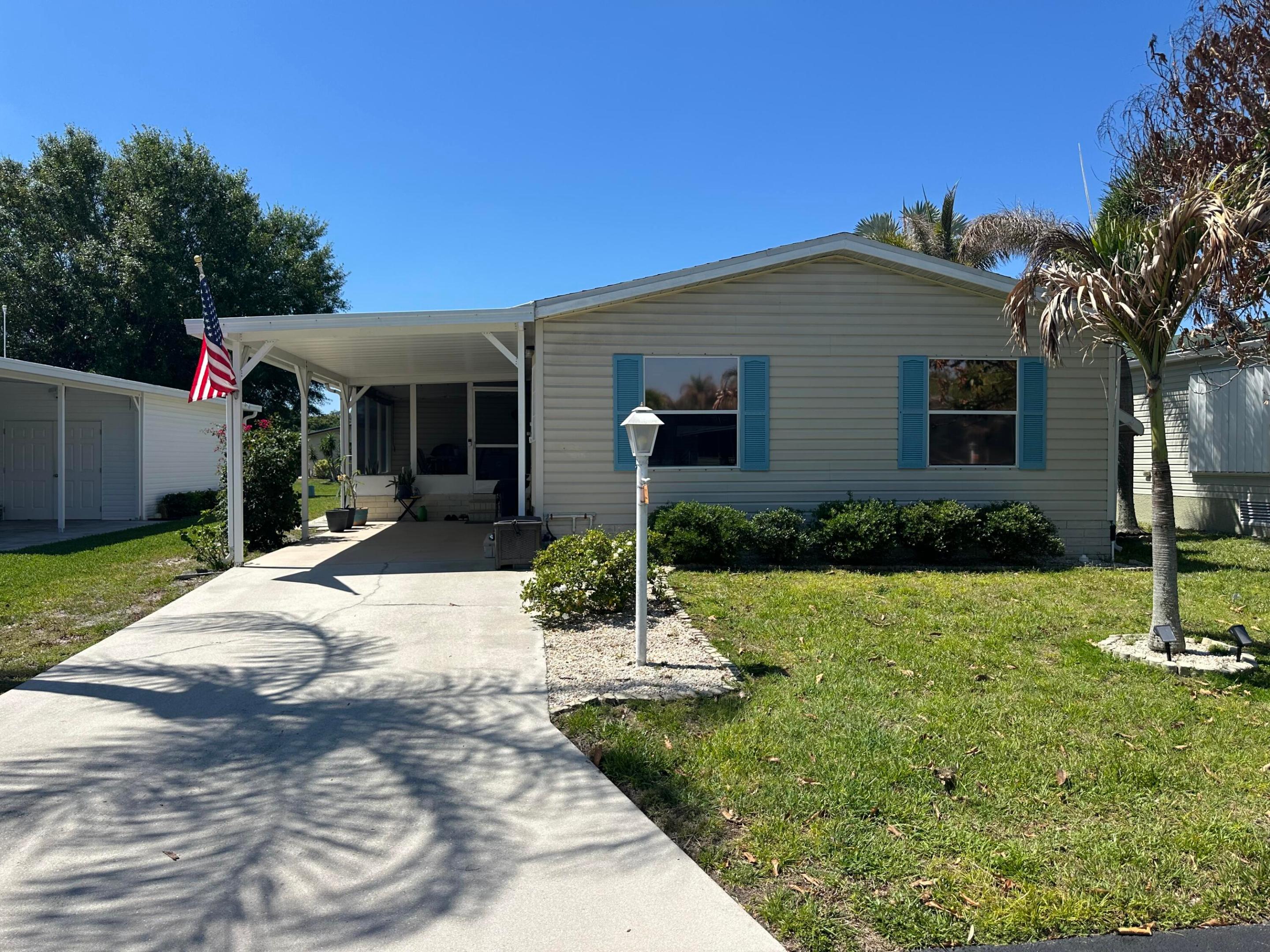 Cute as a button, move in ready home featuring an open concept, large living area, inside laundry, roof about 7 years old, A/C is approximately 5 years old.  You own a share in co-op so your fees are only $260 per month.  You don't want to miss this one.
