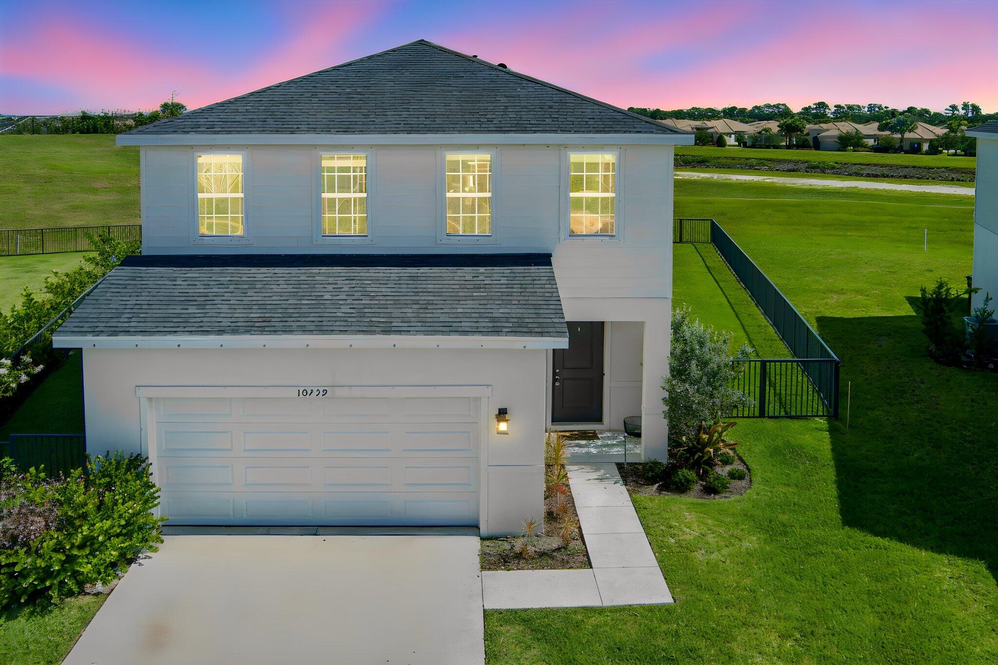 Check out this 2022 built 4 BED 3 BATH with DEN in Crosstown Commons! Granite island kitchen, stainless steel appliances, white cabinets with crown molding, and 2 pantries. 1st floor flex room with french doors- perfect for home office or additional living space. Upstairs loft, wrought iron staircase, smart thermostat, upgraded light fixtures throughout, and upstairs laundry add convenience. Split bedroom floorplan. Tray ceiling with crown molding in primary bedroom, dual walk-in closets with custom IKEA built-ins. Community pool! Easy access to I-95 and close to shopping, dining, and entertainment. Schedule your private tour today!