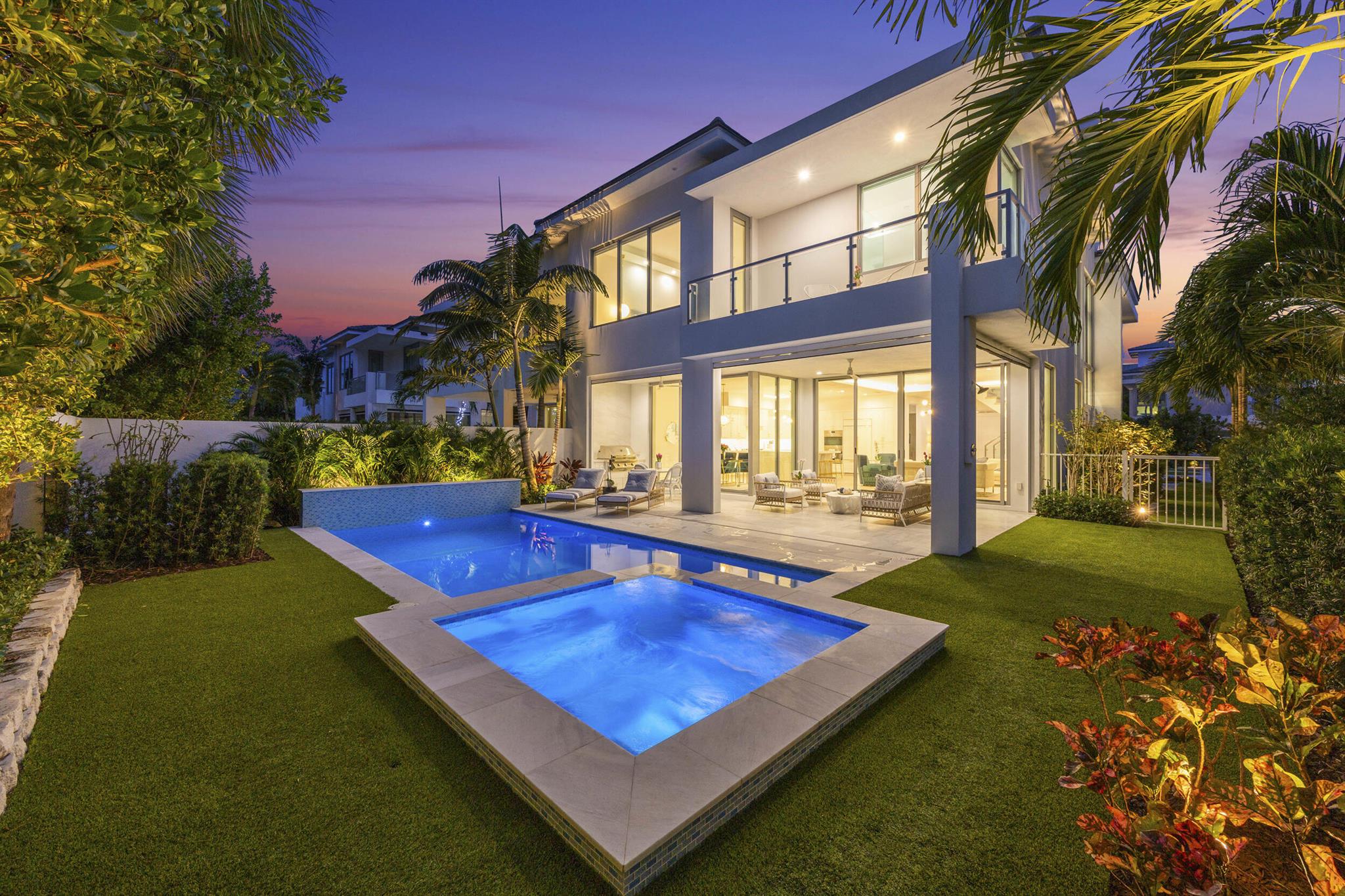 Better than new 2022 built 4bd, 4.5 bth, 2 car garage pool home located in the highly desired town of Juno Beach, Florida. This home, complete with ocean and golf club views from its oversized 3rd floor covered patio/sun deck, is geographically located to maximize convenience to all Palm Beach County amenities, lifestyle options, and services. Upgrades and detail represented are too many to list and include custom wood flooring, shaker cabinets, Calcutta gold quartz kitchen counter tops, home automation systems, oversized pool with spa and custom waterfall! Please see attached documents for a list of all the thoughtful upgrades. This light, bright home offers a seamless lifestyle between indoor/outdoor living, all within short walking distance to the beach and Pelican lake. Near all shopping, groceries, restaurants, medical, Gardens mall - the list is endless.