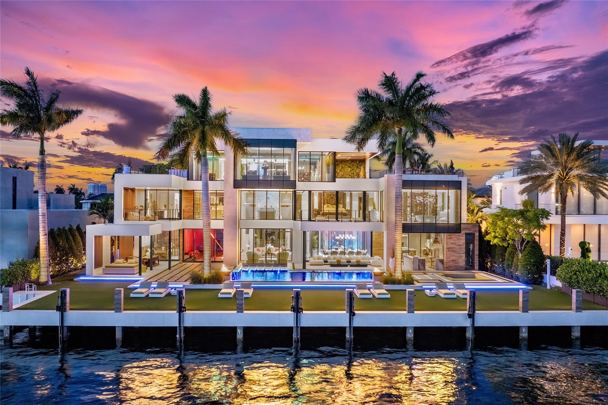 Harbor Beach Masterpiece | Fort Lauderdale’s Most Iconic Residence.Welcome to the pinnacle of South Florida luxury living—an architectural triumph nestled in the prestigious enclave of Harbor Beach, Fort Lauderdale’s most exclusive waterfront neighborhood. This 10,646-square-foot modern estate is a bold statement of sophistication, offering unmatched design, scale, and finish.Crafted with the finest natural stones throughout, every inch of this home reflects a commitment to elevated living. The residence boasts the most exquisitely finished interiors in the city, with a seamless blend of warmth, elegance, and cutting-edge design. .