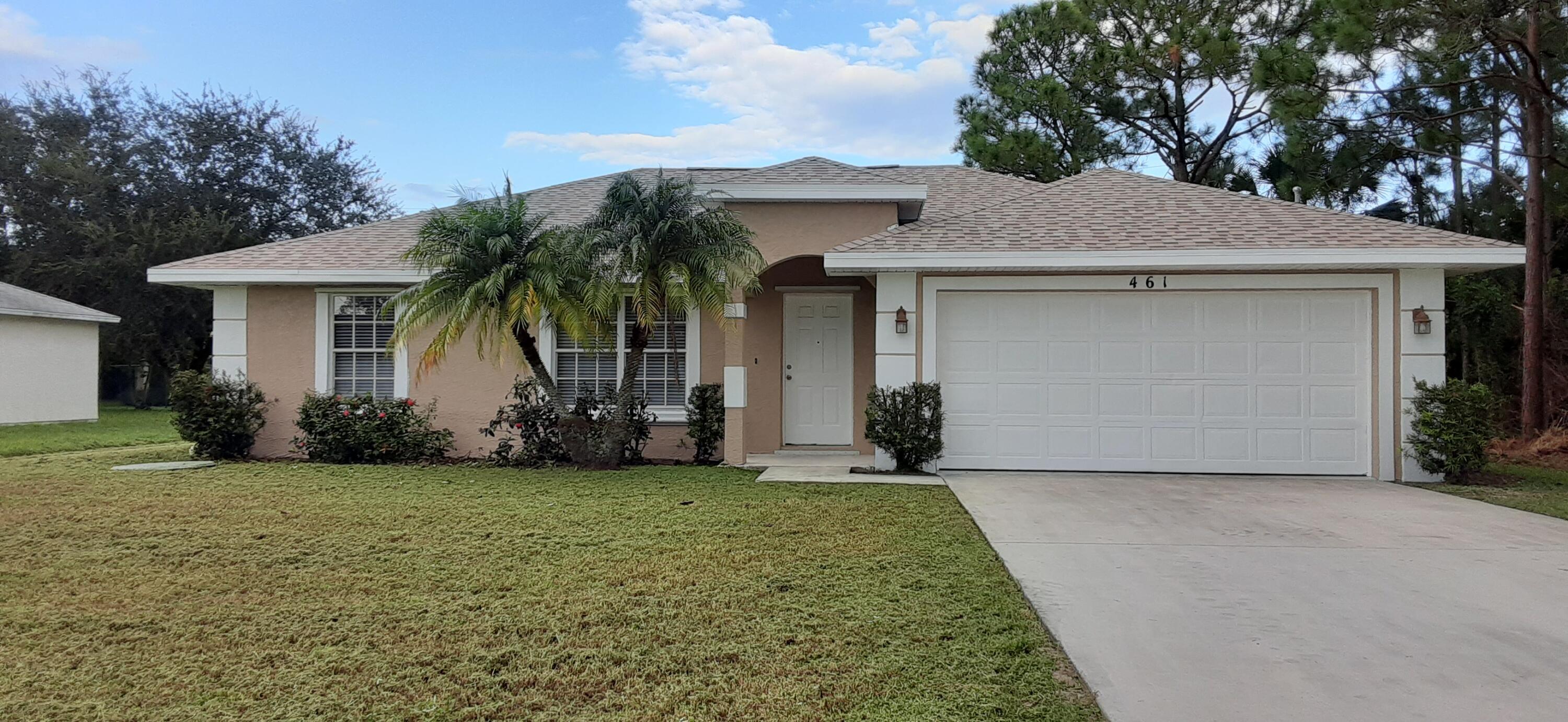 Beautifully updated 3-bedroom, 2-bath CBS home with a 2-car garage and screened, covered patio, built in 2003. Recent upgrades include a new roof, newer ceramic tile flooring throughout, a newer A/C (2018), new window blinds, and fresh interior and exterior paint. The home also features a convenient laundry room with washer and dryer included.  Enjoy the freedom of NO HOA. Ideally located within walking distance of St. Lucie West and just minutes from shopping, banks, medical offices, supermarkets, restaurants, and schools.  Vacant and easy to show. Schedule your showing online today!