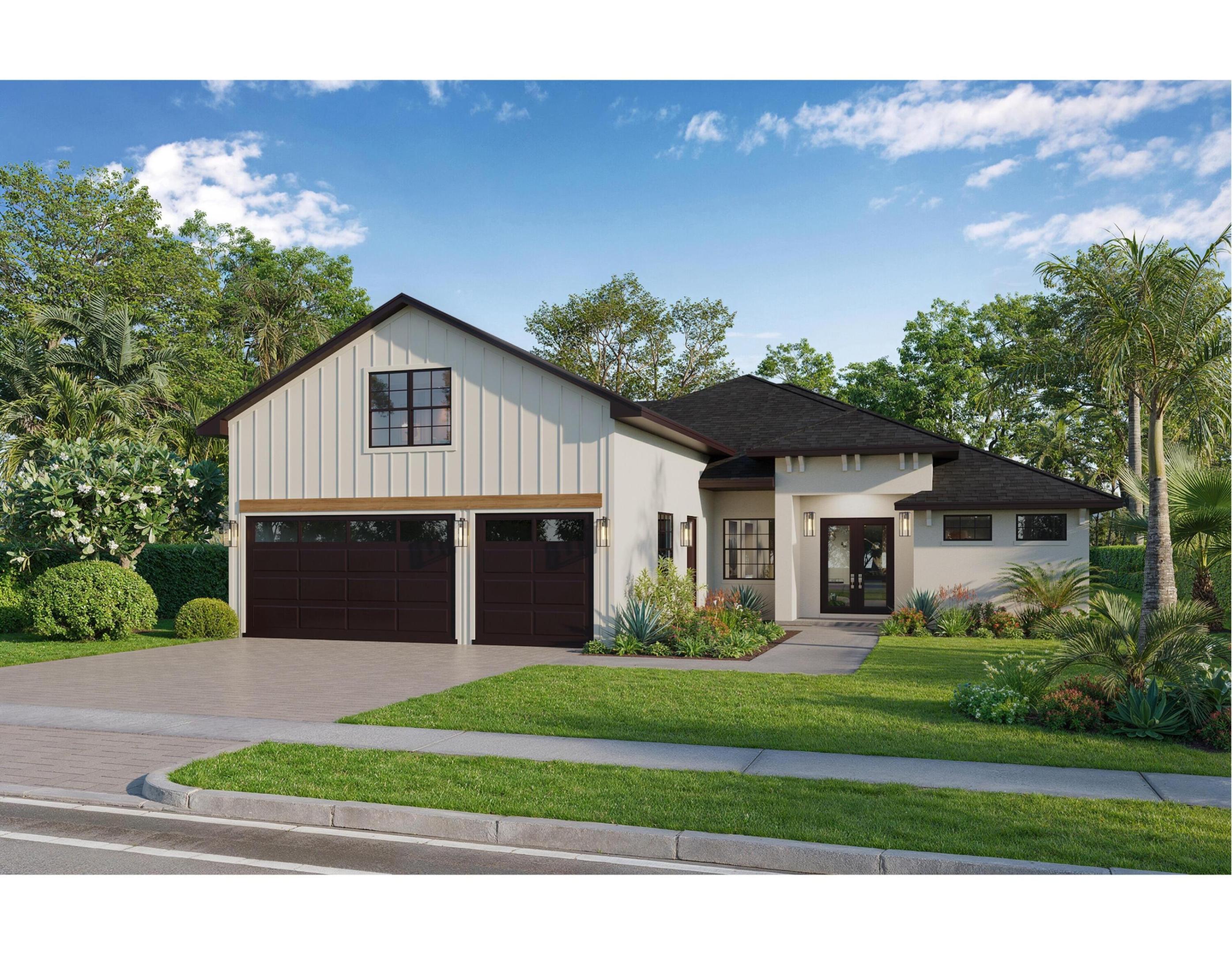 PRE- CONSTRUCTION - CRYSTAL FALLS, VERO BEACH New 5BR/3.5BA modern lakefront home (~2,900 SF) in Crystal Falls. Open layout designed for natural light, flow, and everyday livability. Features include a private loft-style guest suite with full bath, flexible for guests, office, or multigenerational use. Built with impact-rated doors and windows, guaranteeing long-term durability, storm protection, and energy efficiency. An oversized 3-car garage, clean modern architecture, and curated interior finishes selected for a cohesive, modern feel. Lakefront setting grants water views and a focus on indoor-outdoor living. Close to Vero Beach amenities, schools, and coastal access.