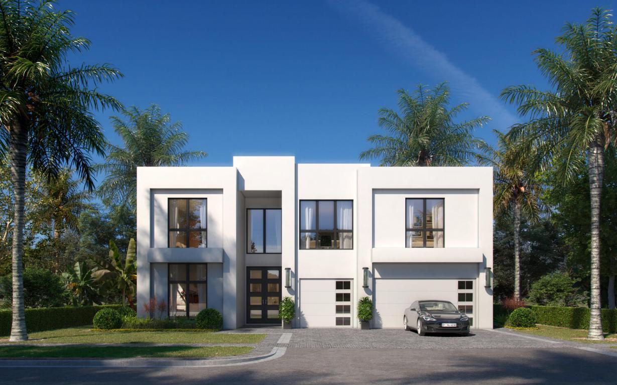 Contemporary elegance just blocks from the beach! Designed to emphasize indoor-outdoor living, this new construction estate features a grand open floorplan.
