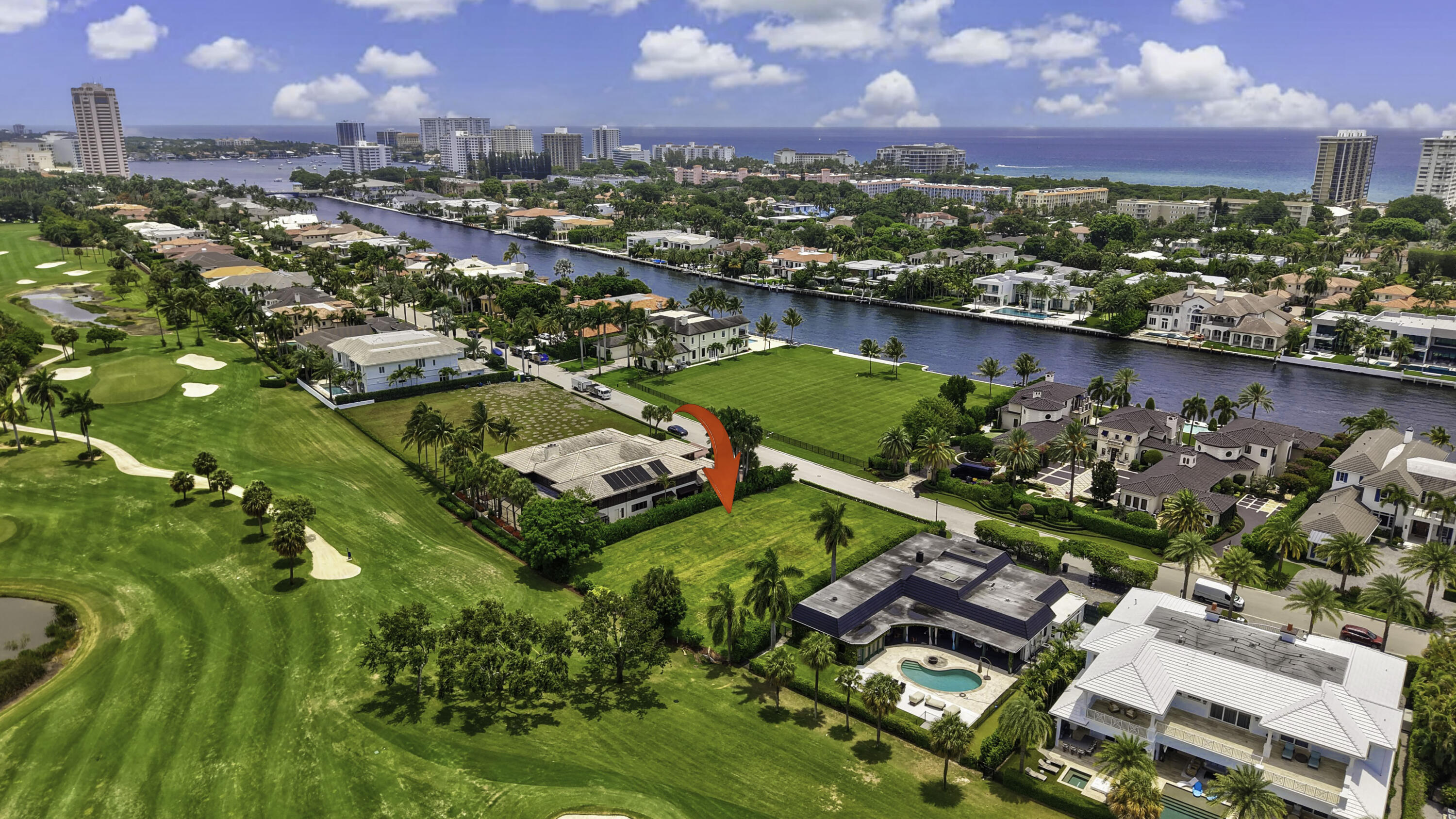 An exceptional opportunity to build a signature estate on one of the most desirable golf course homesites in prestigious Royal Palm Yacht & Country Club. This rare 15,690± SF lot offers breathtaking views across the 11th, 12th, and 13th fairways, creating an extraordinary setting for a world-class custom residence. Located within Boca Raton's most exclusive and sought-after luxury community, surrounded by magnificent estates and an unparalleled country club lifestyle, this premier parcel presents a rare chance to create a legacy property in one of South Florida's most coveted enclaves. Offered with architectural plans, providing a unique opportunity to expedite the design and construction process.   Create your Dream Estate along this 109' of a premier fairway with expansive golf views of the 11th, 12th, 13th, fairways. Plans available - Renderings, floor plans, elevations, dimensions, specifications, features, finishes, and other visual materials are conceptual only and subject to change without notice. All information is deemed reliable but not guaranteed and should be independently verified by purchaser.