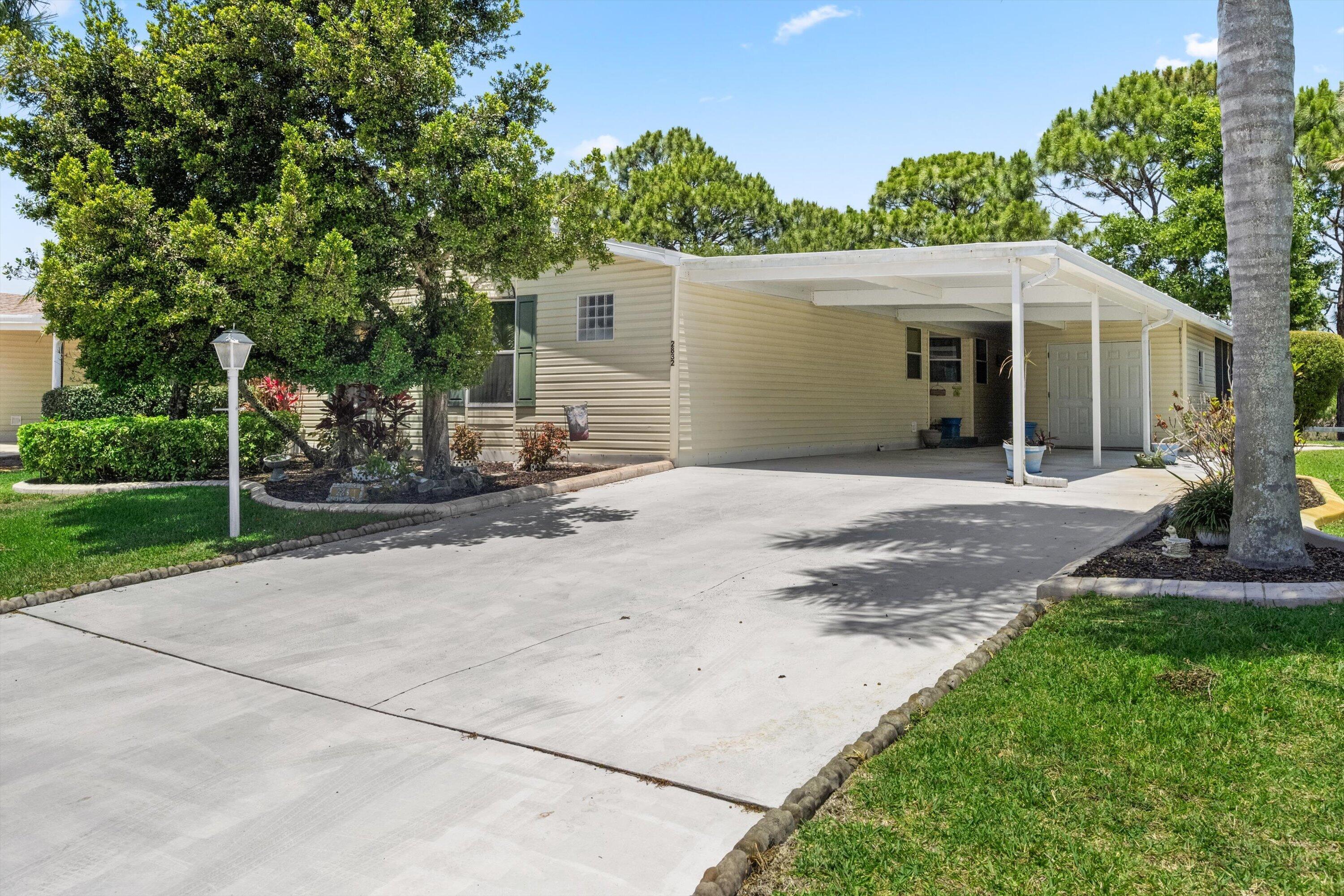 Located in premier Savanna Club 55+active community. Lovely well-maintained home with 2023 roof, large kitchen w/granite counter tops, tile floors, separate laundry room, perfectly positioned against serene nature preserve. This home is a birdwatcher's dream, offering ultimate privacy and peaceful views. You'll enjoy 3 pools, 18-hole golf course, theater, and pickleball. Land lease property, get resort luxury for 50% less than PSL city prices. Only 23 min to the beach. HOA Orientation required.