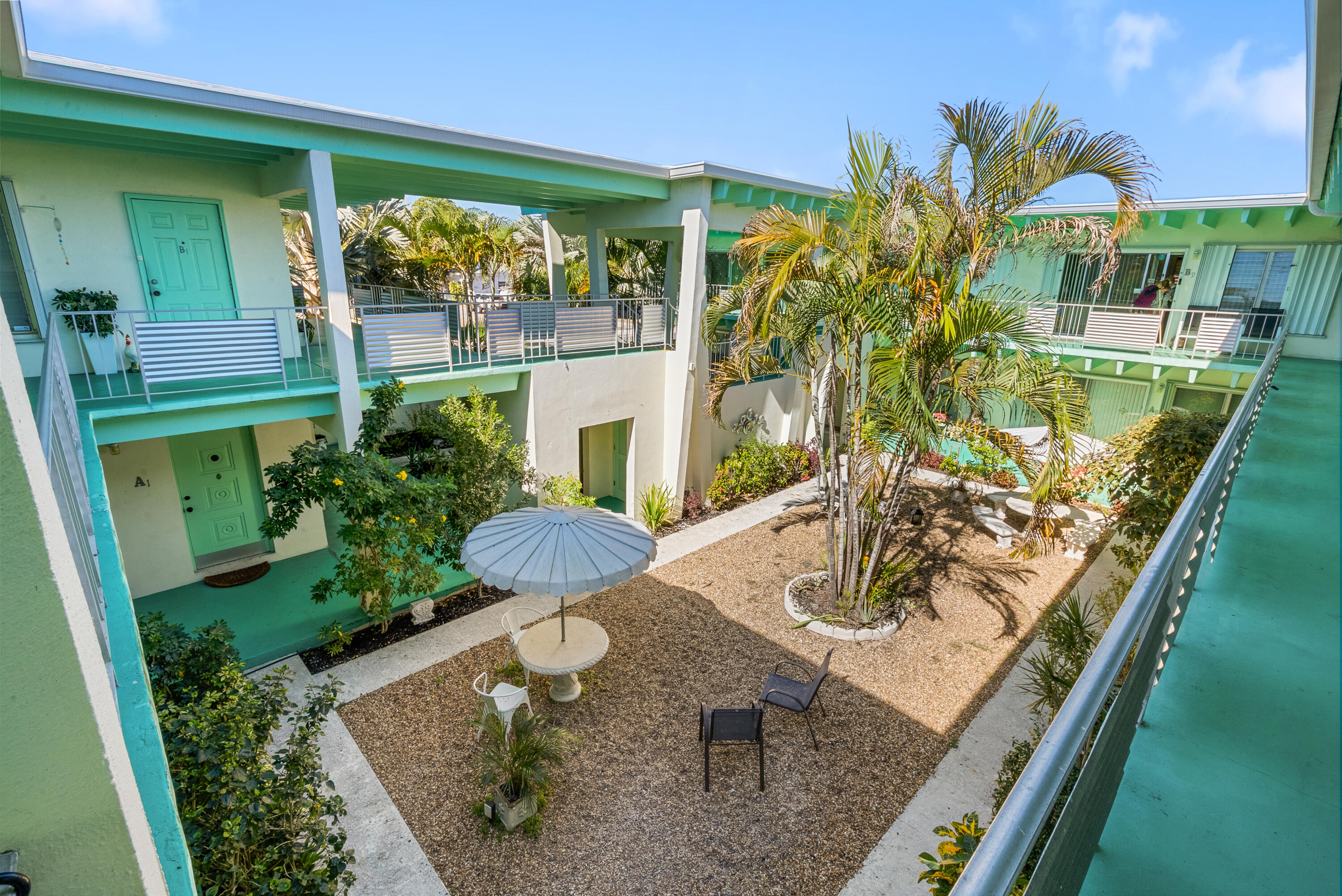 Welcome to this charming 1BR/1BA 55+ co-op in desirable Lake Worth Beach. Located in a beautifully maintained community with lush tropical courtyards and classic Miami Art Deco architecture. Light and bright interior features large sliding glass doors, exposed beam ceilings, and wood-look tile flooring throughout. Brand new hot water heater. Comfortable, open layout with excellent natural light, spacious living areas, and easy, low-maintenance living. Very low HOA and assigned parking included. Just 7 blocks to vibrant downtown shops, dining, cafes, and entertainment, Walking distance 4 blocks to the Lake Worth Beach Golf Club, and under 1 mile to the beach, pier, and ocean. Ideal seasonal retreat, winter getaway, or full-time residence. Cash only.