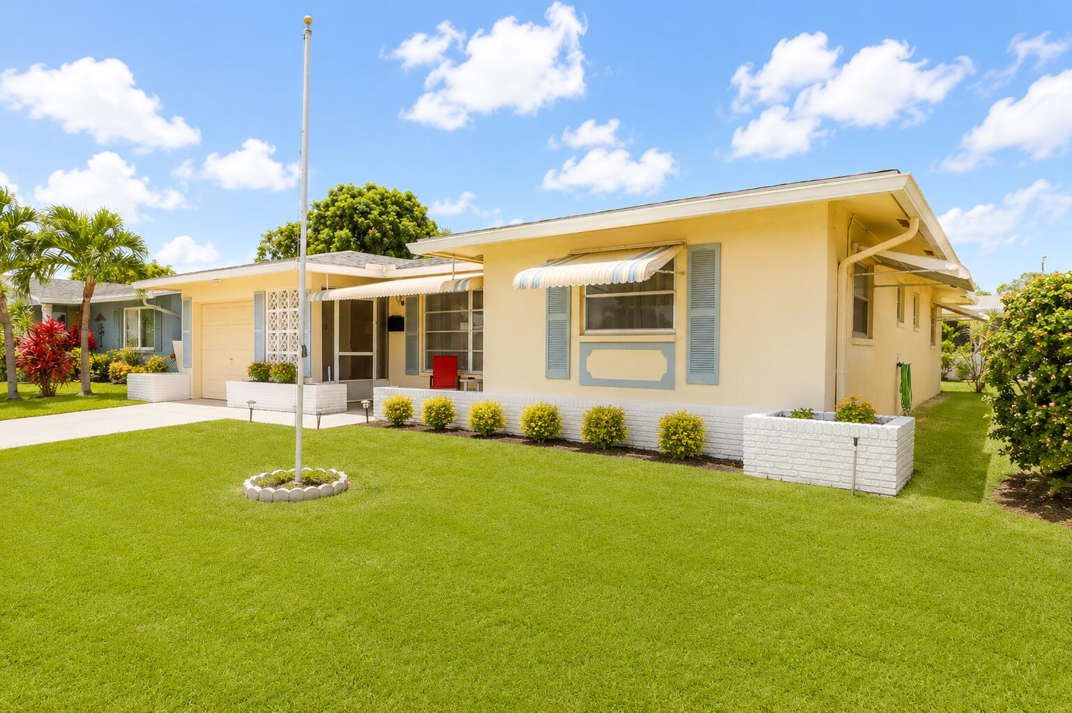 Classic Florida single-story ranch in the well-established 55+ community of Mainlands 6 of Tamarac Lakes - a community featuring excellent well-cared for amenities such as several clubhouses and immaculate pools! This light and bright 2 bedroom, 2 bath house offers 1,720 square feet of finished living space deigned for comfortable everyday living which includes large bedrooms and AMPLE living space. The single-car garage provides convenient parking and storage. This well-maintained property presents a very value-friendly priced right accessible option for those seeking a straightforward residential living experience.