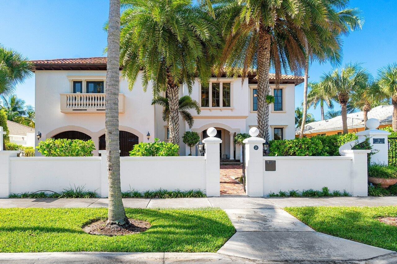 Seller financing available! 
Experience unparalleled elegance & exclusivity in the prestigious College Park neighborhood of Lake Worth Beach. This exquisite custom-built Mediterranean estate, offers 5 beds and 4.1 baths, epitomizing refined Florida living. Second staircase features an Electric chair lift with easy access to the upstairs. Behind a private gate, you'll find a residence adorned with sophisticated touches and premium amenities. Indulge in the heated and cooled saltwater pool or take advantage of the dock equipped with dual lifts, providing effortless access to the Intracoastal. The home boasts a chef's kitchen, huge island, impact windows, custom doors from Mexico, whole-house generator & high ceiling. The main suite is a serene retreat. every corner of this property exudes luxury & style offering a sanctuary of peace, and privacy in one of Florida's most coveted locations. Inviting gas fireplaces that add warmth and charm, no detail has been overlooked, and you step outside to discover a generous backyard oasis complete with a large dock, two boats lifts, a saltwater pool. With its flawless design, desirable location, and luxurious finishes throughout, this haven promises an unmatched coastal lifestyle. Seller is offering seller Financing.