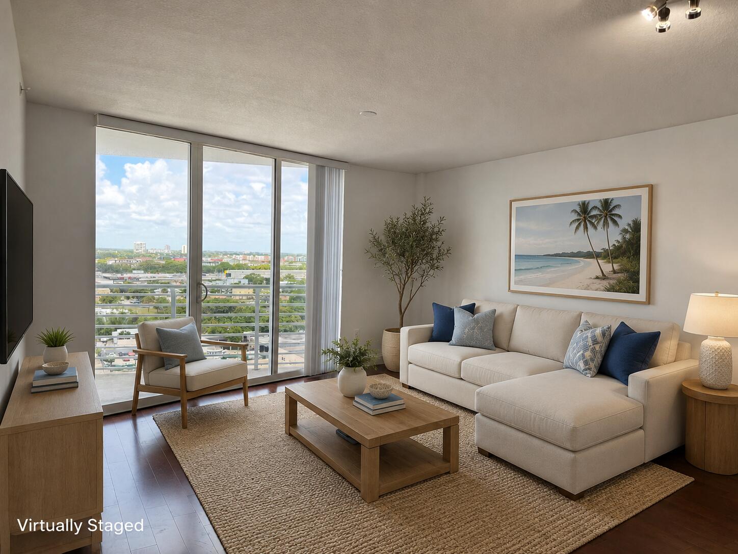 Corner Residence with Stunning Sunset Views Welcome to Residence 1410 at The Slade, a bright and airy 1-bedroom, 1-bathroom corner unit offering 760 square feet of well-designed living space. Positioned on the 14th floor, this west-facing residence enjoys spectacular sunset views and overlooks the building's serene west pool from a private covered balcony. This unit features a blend of tile and hardwood flooring and is filled with natural light through expansive floor-to-ceiling hurricane impact sliding glass doors. The open-concept layout enhances the sense of space and comfort, ideal for both living and entertaining. This is a prime opportunity in one of West Palm Beach's most desirable waterfront buildings. The Slade offers resort-style amenities, including two pools, a fitness center, business center, valet, 24-hour front desk, and more, all within minutes of downtown West Palm Beach, Palm Beach Island, the Brightline station, and Palm Beach International Airport.