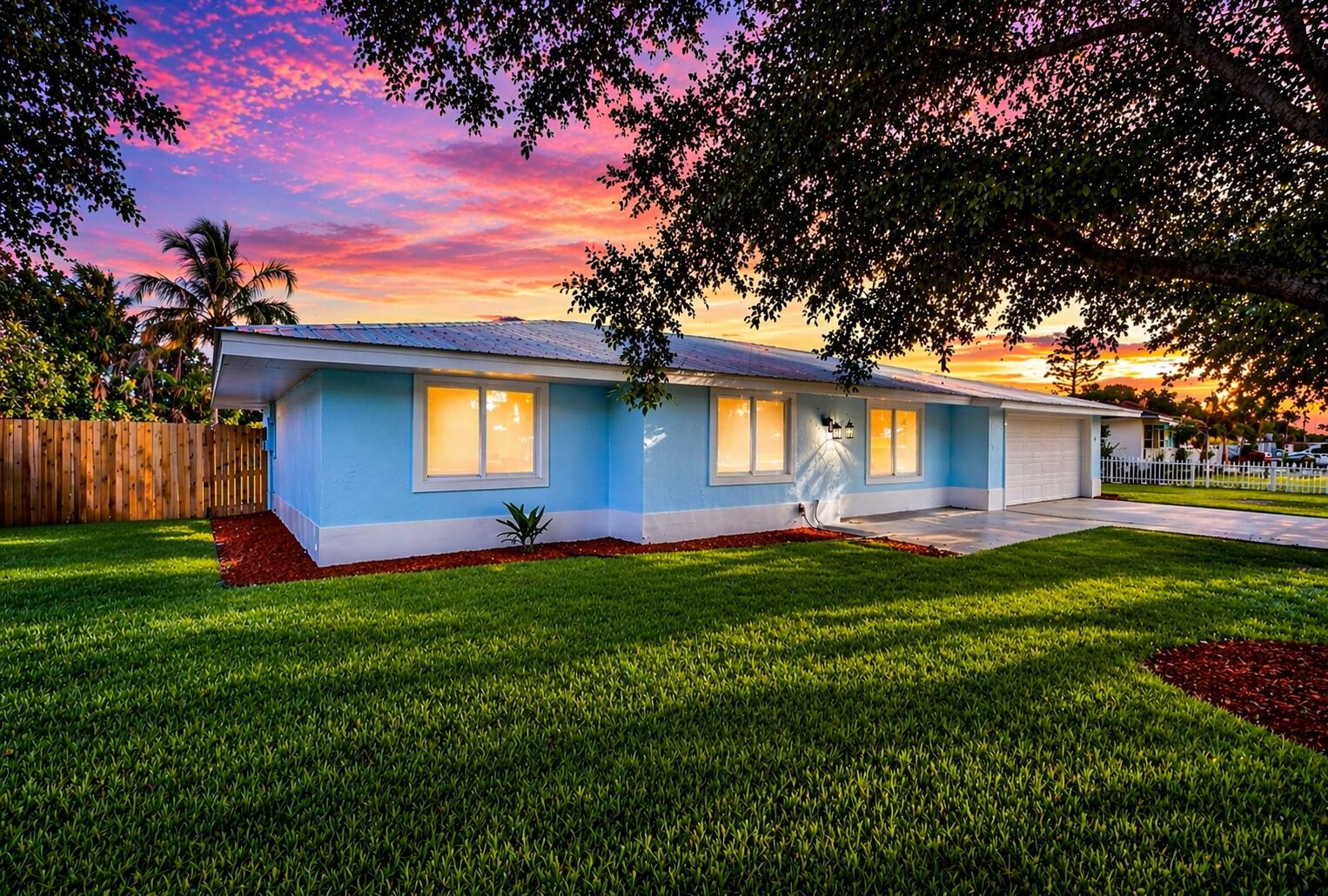 Beautifully remodeled three bedroom, two bath home and desirable non-HOA community! This moved and ready property features brand new tile flooring throughout, a fully updated kitchen with new appliances, and completely renovated bathrooms with modern finishes. The spacious dining area showcases a stylish accent wall,, adding warmth and character to the home. A large pass-through counter in the kitchen provides utility and additional counter seating. Enjoy the charm of the large, mature, oak trees in the front yard, providing shade and curb appeal. With its thoughtful upgrade and comfortable layout, this home is perfect for anyone seeking low maintenance living - especially ideal for those looking to relax and enjoy a peaceful Florida lifestyle.
