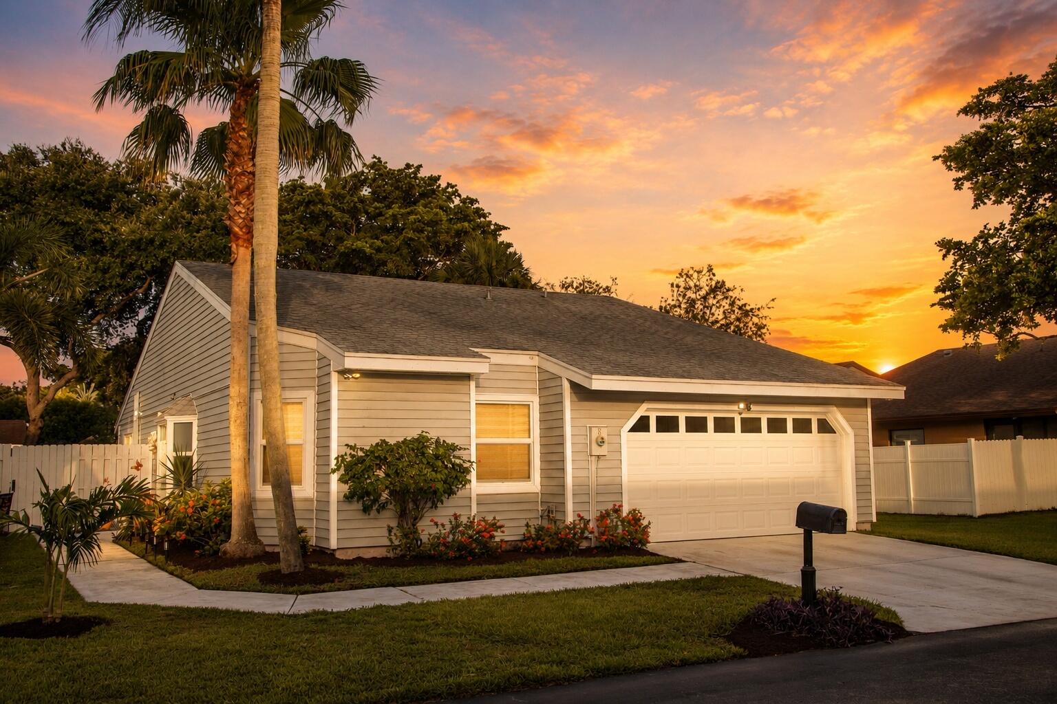 Beautifully maintained 3BD/2BA home on a quiet corner lot in desirable Boynton Lakes with no neighbor on one side, no direct rear neighbors, and open green space behind the home for added privacy. Move-in ready with major updates including impact windows, impact front door and garage door (2021), renovated primary bathroom (2021), updated second bathroom (2017), remodeled kitchen with updated cabinets, countertops, A/C (2018), water heater (2020), and newer washer (2024). Low HOA includes lawn maintenance, community pool, clubhouse, and common area upkeep. Quiet location with easy access to I-95, shopping, dining, and everyday conveniences. Kitchen renovation completed in 2015, including cabinets, countertops, sink, appliances, and flooring throughout the main living areas and kitchen. Refrigerator, microwave, dishwasher, and dryer replaced in 2015, stove in 2022, and washer in 2024. The community pool and clubhouse are just a short walk away—no need to drive. Walk to Boynton Lakes Plaza featuring Publix, Presidente, Duffy's Sports Grill, restaurants, pizza, and other everyday shopping. Two nearby parks offer playgrounds, walking trails, basketball, and volleyball courts. Highly rated K-8 charter school just minutes away. Conveniently located near Congress Avenue while tucked away from the main road, providing a peaceful and quiet setting.
