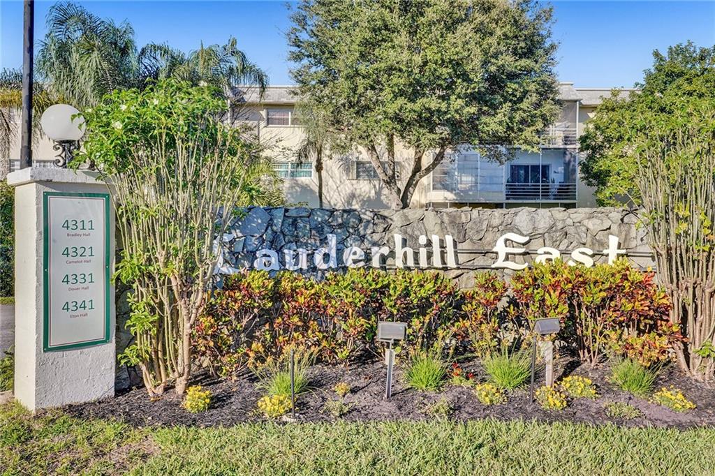 REALLY NICE AND WELL MAINTAIN CONDO IN LAUDERHILL EAST.  1 BEDROOM 1 BATHROOM IN VERY GOOD CONDITION.  CERAMIC FLOOR THROUGHOUT.  YOU CAN SIT ON YOUR SCREENED BALCONY AND ENJOY THIS BEAUTIFUL FLORIDA WEATHER.  THE COMPLEX HAS A LOT OF AMENITIES, 2 CLUBHOUSES, 2 POOLS, AND MUCH MORE.  ASSOCIATION SAYS 55+ COMMUNITY.