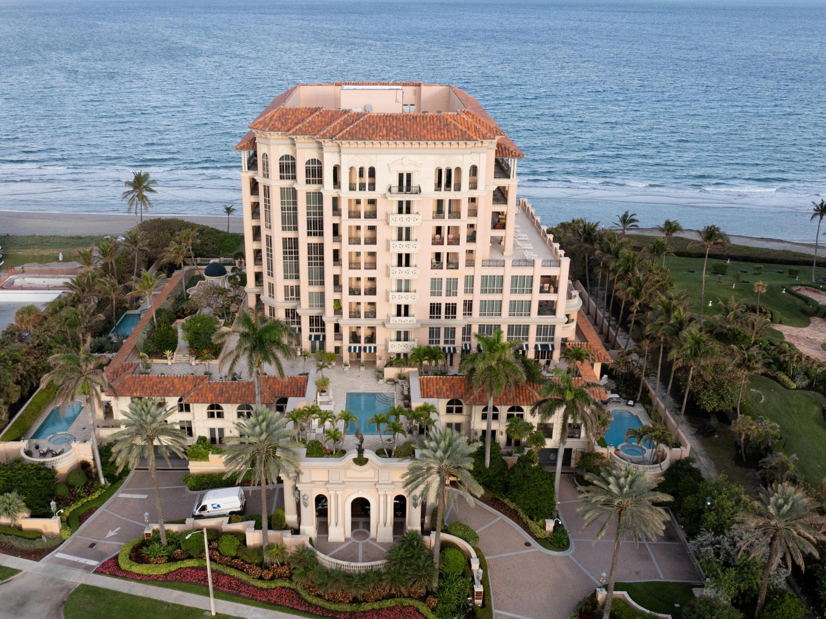 HALF FLOOR OCEAN TO INTRACOASTAL 4 BEDROOM PLUS DEN AT THE EXCELSIOR IN BOCA RATON. ABUNDANT NATURAL LIGHT AND THREE EXPOSURES, INCLUDING STUNNING VIEWS TO LAKE BOCA RATON. ARRIVE FROM A DIRECT ACCESS KEYED ELEVATOR INTO OCEANFRONT SPLENDOR. SPARKLING OCEAN OR LAKE WATER VIEWS FROM EVERY ROOM! GOURMET KITCHEN WITH CUSTOM CABINETRY, MIELE AND SUB ZERO APPLIANCES. LIVING, DINING AND KITCHEN FLOW TOGETHER TO CREATE ENTERTAINING SPACES THAT WILL DELIGHT. OCEANFRONT PRIMARY SUITE WITH ACCESS TO TWO OCEANFRONT BALCONIES, ONE BEING PRIVATE, DUAL BATHS AND DRESSING CLOSETS. SPLIT BEDROOM PLAN FOR MAXIMUM PRIVACY. INCLUDES A COVETED CABANA! EXCELSIOR IS A FULL SERVICE BUILDING WITH IMPECCABLE STAFF & VALET! OCEANFRONT POOL AND FITNESS CENTER. IDEALLY LOCATED ON BOCA'S MAGNIFICENT MILE. DISCLAIMER: Information published or otherwise provided by the listing company and its representatives including but not limited to prices, measurements, square footages, lot sizes, calculations, statistics, and videos are deemed reliable but are not guaranteed and are subject to errors, omissions or changes without notice. All such information should be independently verified by any prospective purchaser or seller. Parties should perform their own due diligence to verify such information prior to a sale or listing. Listing company expressly disclaims any warranty or representation regarding such information. Prices published are either list price, sold price, and/or last asking price. The listing company participates in the Multiple Listing Service and IDX. The properties published as listed and sold are not necessarily exclusive to listing company and may be listed or have sold with other members of the Multiple Listing Service. Transactions where listing company represented both buyers and sellers are calculated as two sales. Some affiliations may not be applicable to certain geographic areas. If your property is currently listed with another broker, please disregard any solicitation for services. Information published or otherwise provided by seller, listing company or its representatives is deemed reliable but are not guaranteed and subject to errors, omissions, or changes without notice. Copyright 2024 by the listing company. All Rights Reserved.